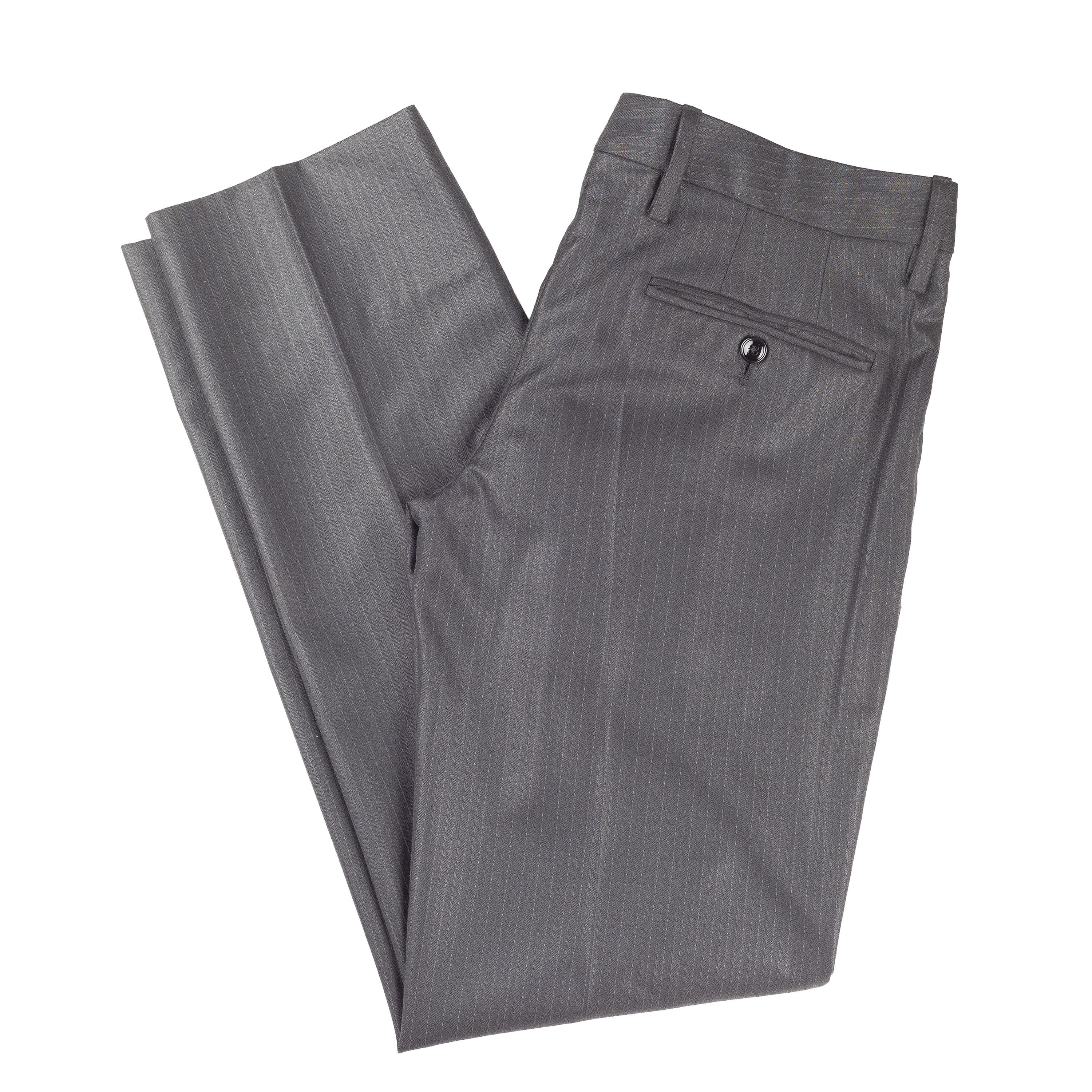 Dolce & Gabbana Dolce & Gabbana Men’s Dark Gray Pinstripe Suit Set Size 46R - 4 Thumbnail