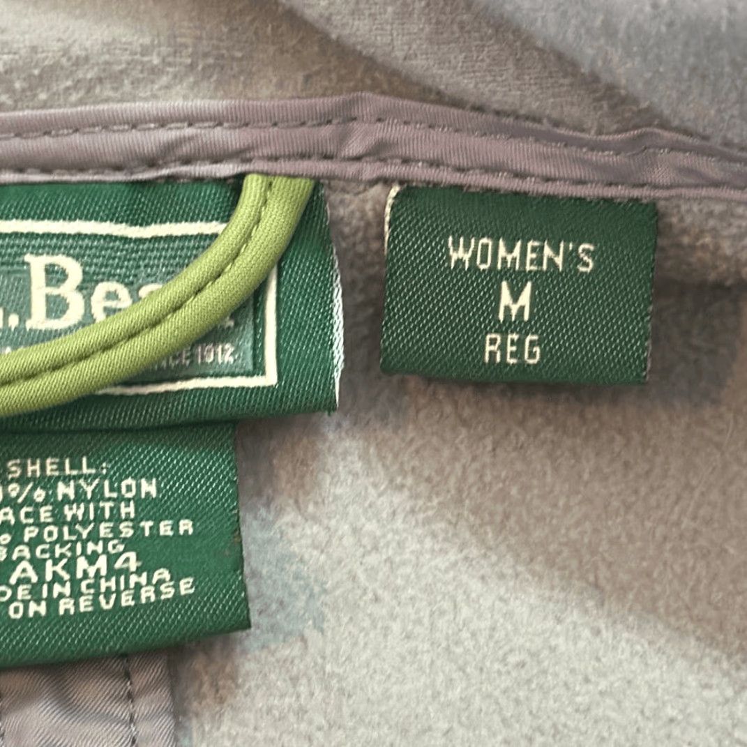 Vintage VINTAGE LL BEAN Soft Shell Windstopper Fleece Lined Nylon Jacket Zip Women M Green 0AKM4 Size M / US 6-8 / IT 42-44 - 7 Thumbnail