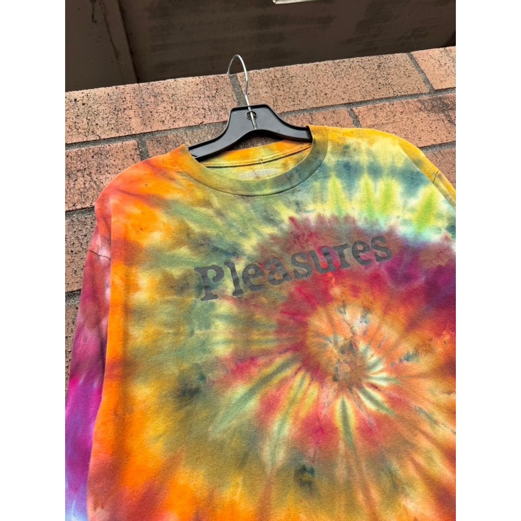 Pleasures Pleasures Equality Long Sleeve Tie Dye Skeleton Tee Shirt Size US L / EU 52-54 / 3 - 3 Thumbnail