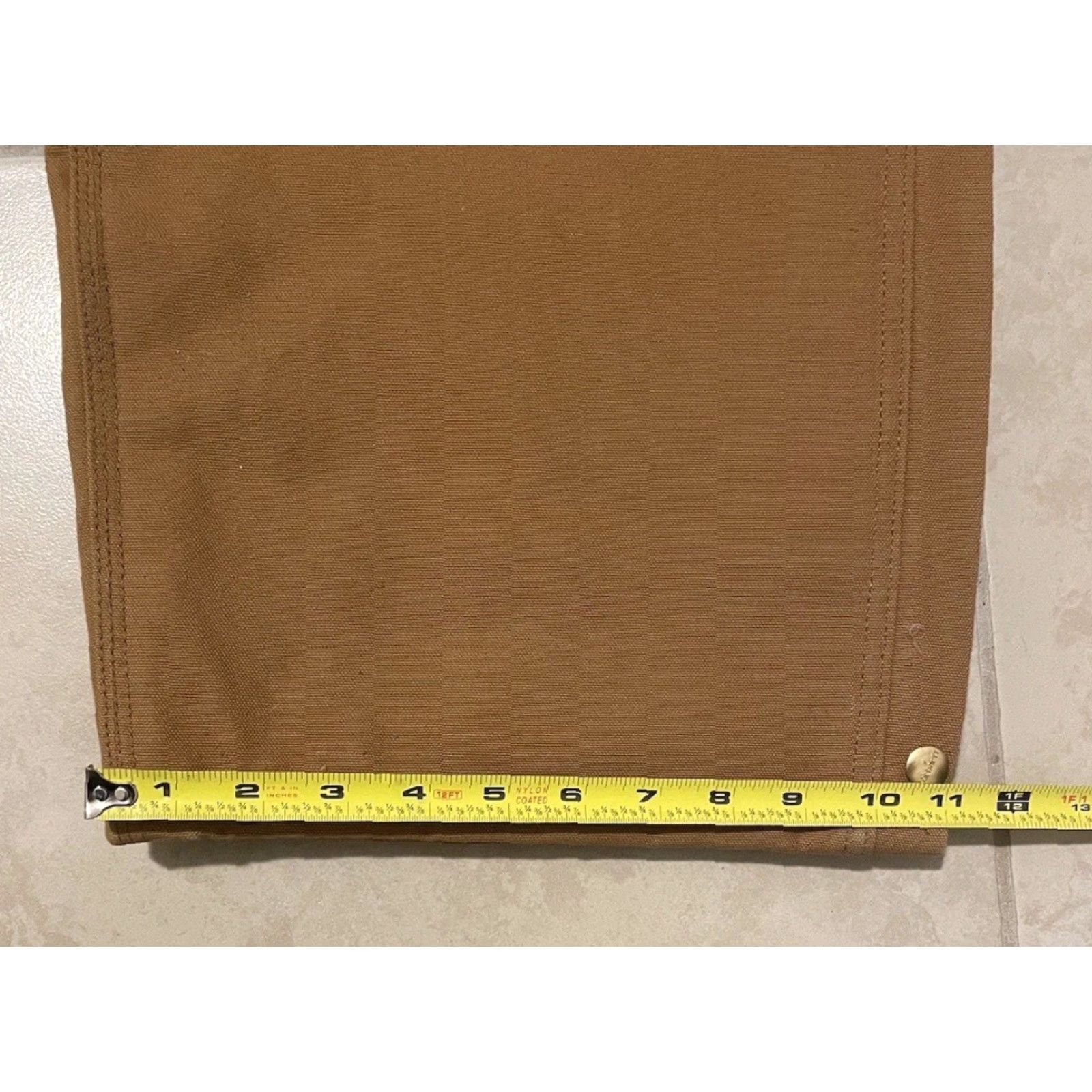 Carhartt VINTAGE Carhartt Overalls Jeans 44 Brown Quilted Lined Double Knee 34 Inseam USA Grunge Trucker Biker Western Workwear Mens 80s 90s Size US 44 / EU 60 - 8 Thumbnail