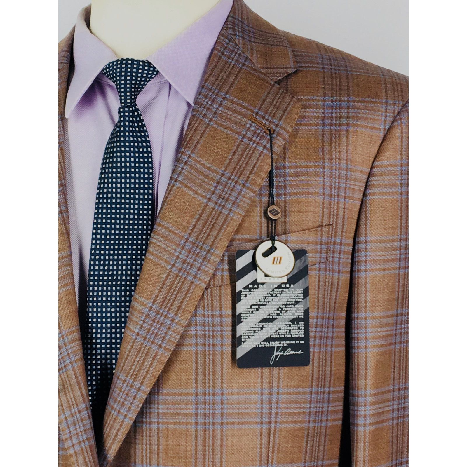 Joseph Abboud NWT 42L Joseph Abboud Ltd Edition Barbera Wool Sport Coat Size 42L - 5 Thumbnail