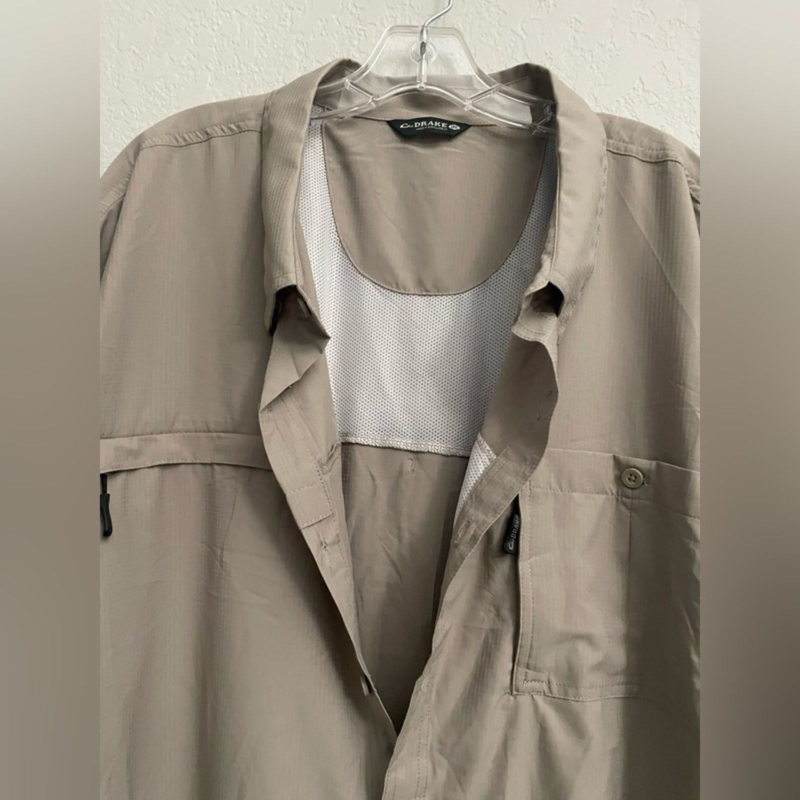 Drake Drake 8-Shot Flyweight Hunting S/S Khaki Shirt Men 3XL Size US XXL / EU 58 / 5 - 10 Thumbnail