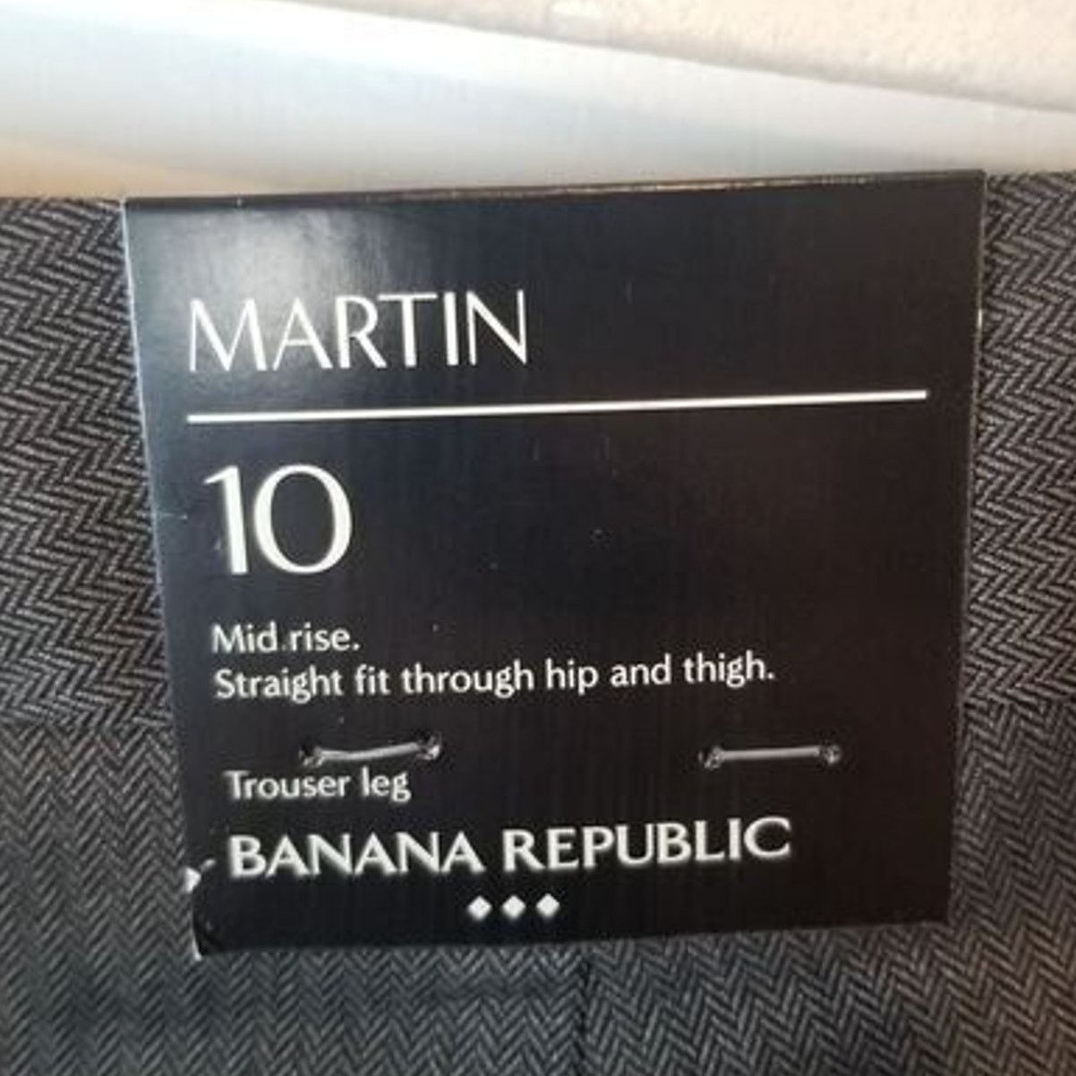 Banana Republic Banana Republic Womens Martin Herringbone Pants 10 Trouser Size 32" / US 10 / IT 46 - 10 Thumbnail