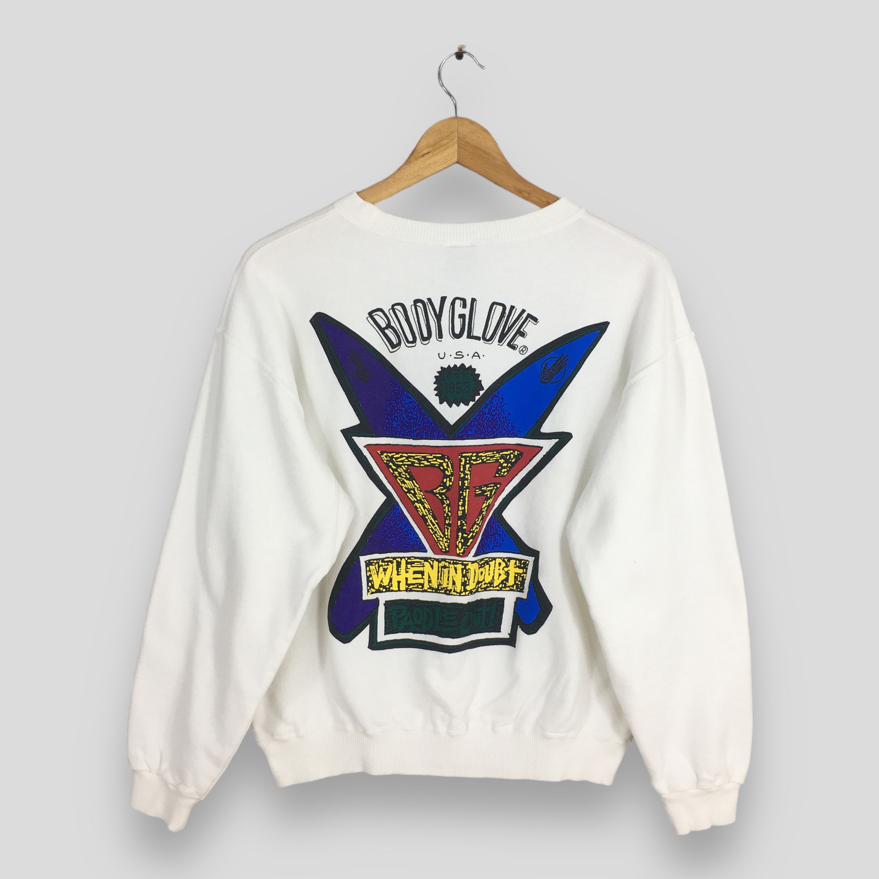 Body Glove × Vintage Vintage 90s Body Glove Surfing Sweatshirt Medium Size US M / EU 48-50 / 2 - 7 Thumbnail