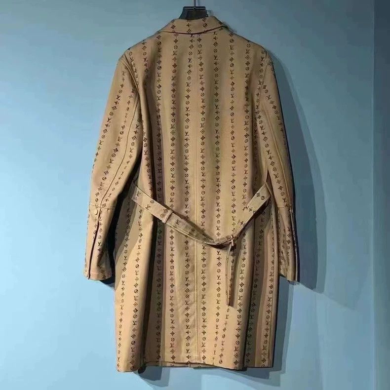 Louis Vuitton Louis Vuitton Brown nigo full-print logo coat Size US M / EU 48-50 / 2 - 2 Thumbnail