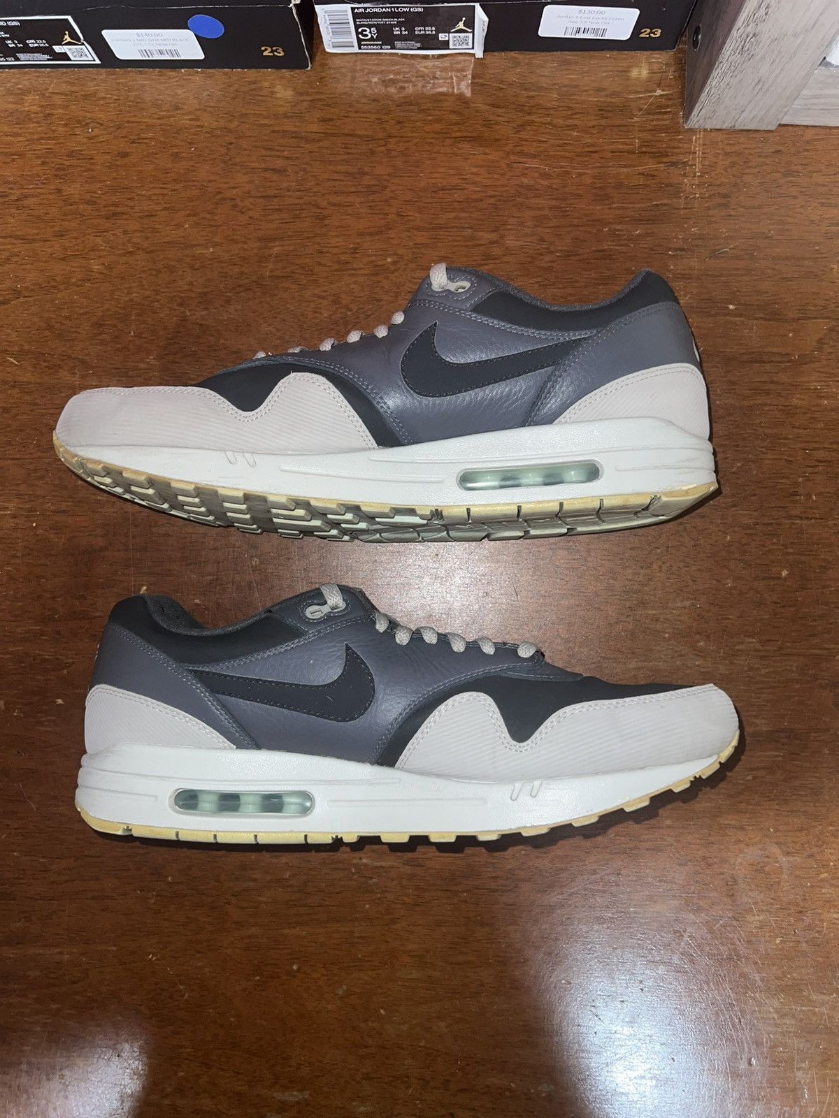 Nike Air Max 1 Leather Dark Ash size 13 Size US 13 / EU 46 - 2 Thumbnail