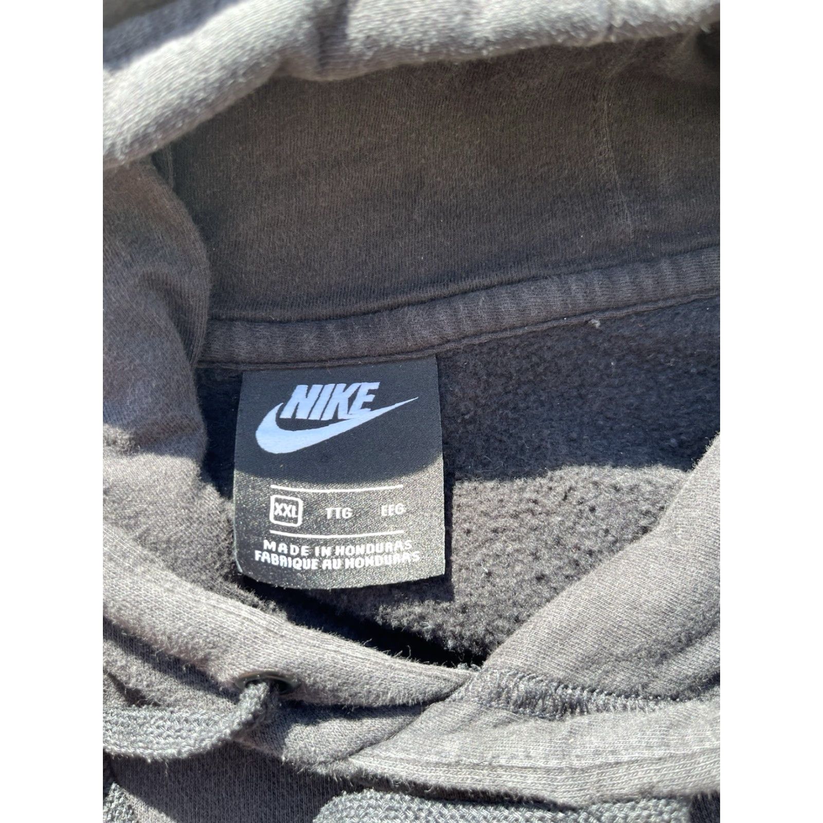 Nike Men's Nike Hoodie Black Swish Logo 2XL Pocket Pullover Cotton Streetwear Active Shirt Size US XXL / EU 58 / 5 - 3 Thumbnail