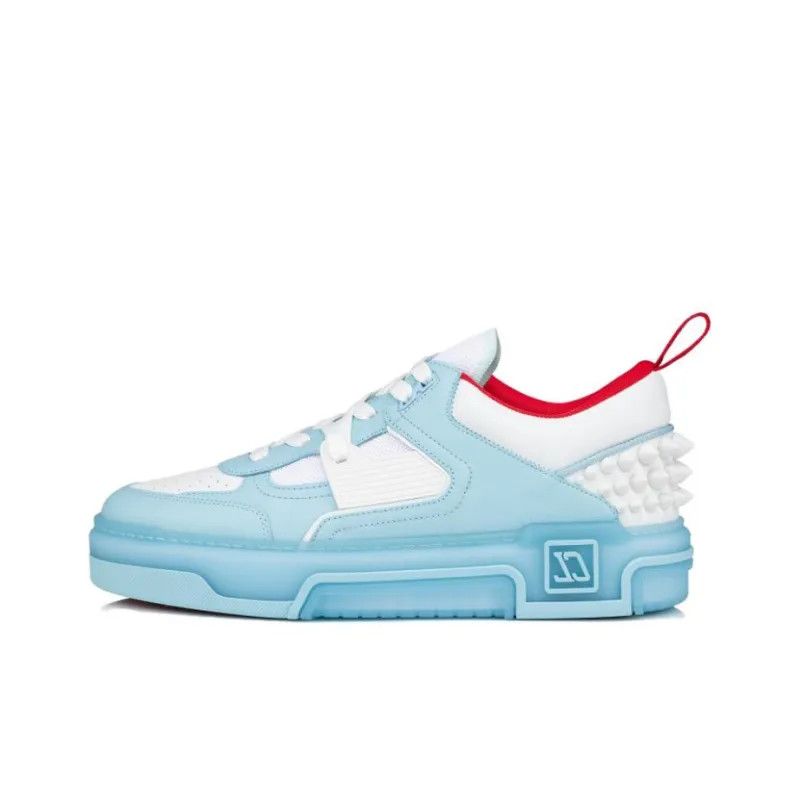 Christian Louboutin os11x0125 Astroloubi Spike-Heel Low-Top Sneakers White/Blue Size US 13 / EU 46 - 2 Thumbnail
