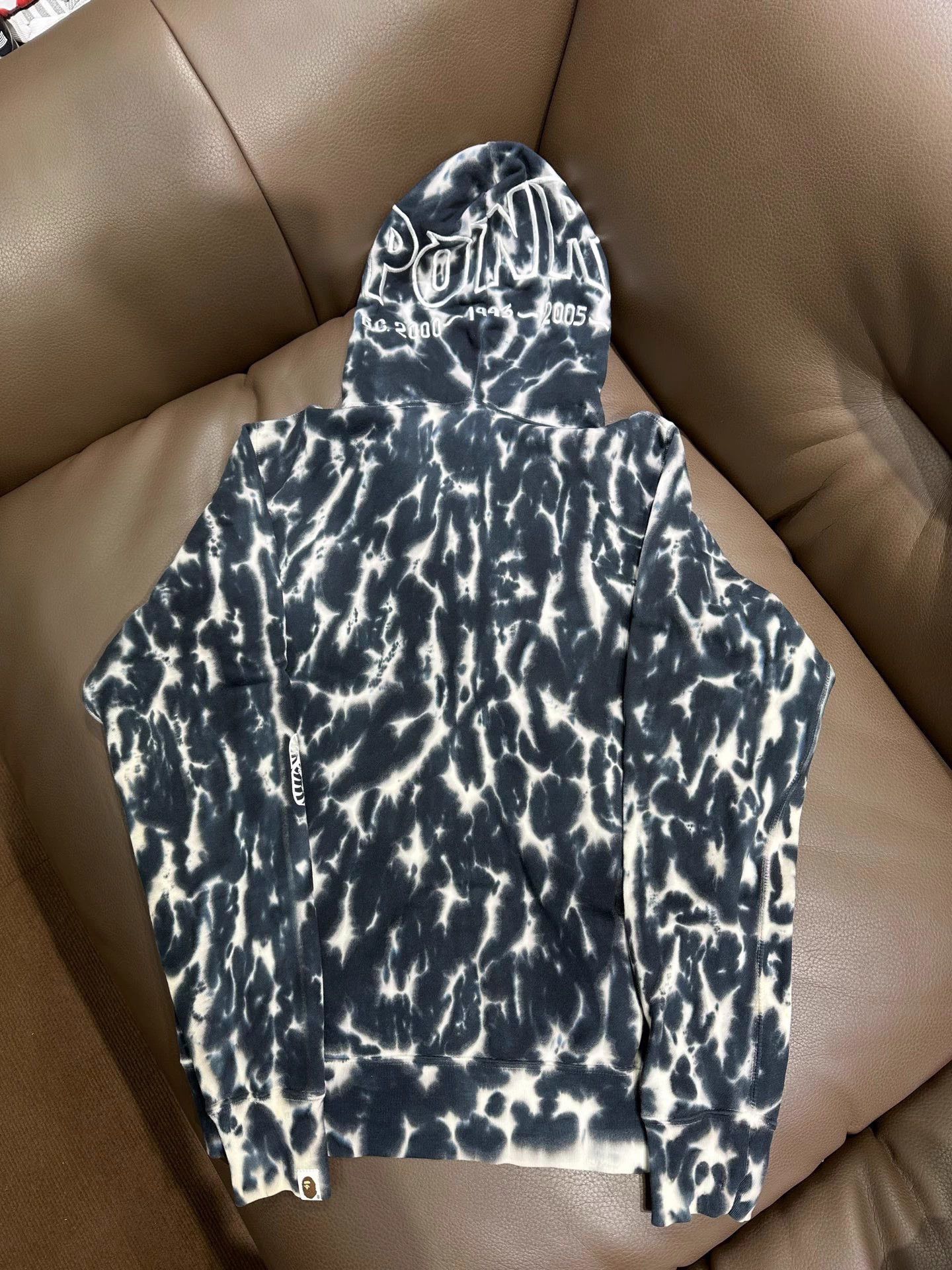 Bape BAPE tie-dye hooded zip sweatshirt unisex black Size US M / EU 48-50 / 2 - 2 Thumbnail