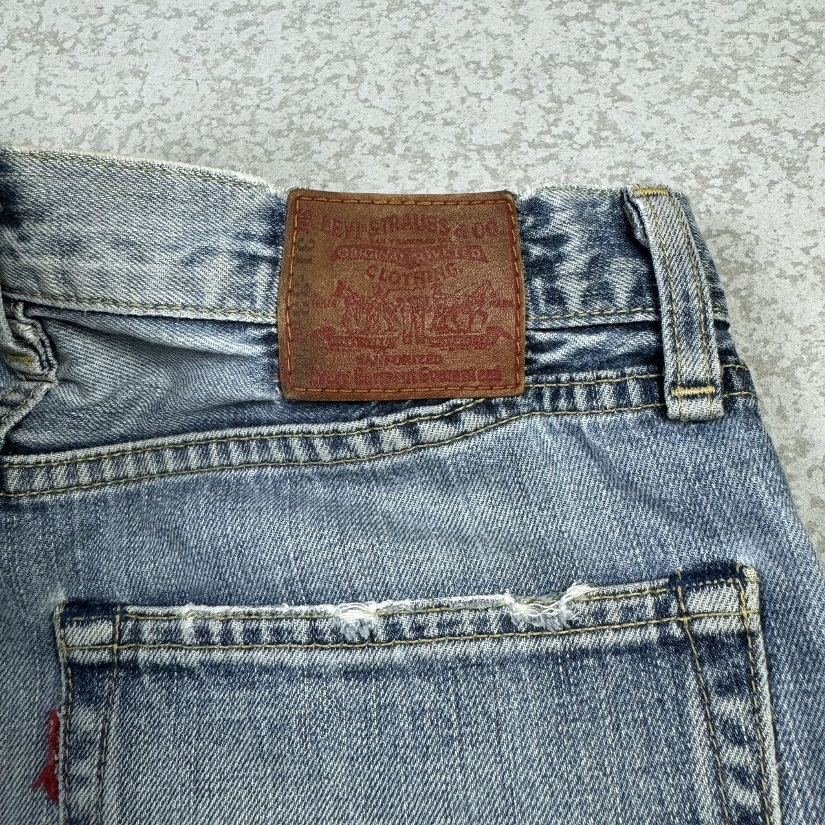 If Six Was Nine × Levi's 💥Vintage Levis 502 Distressed Sick Blue Wash Denim Size US 30 / EU 46 - 11 Thumbnail