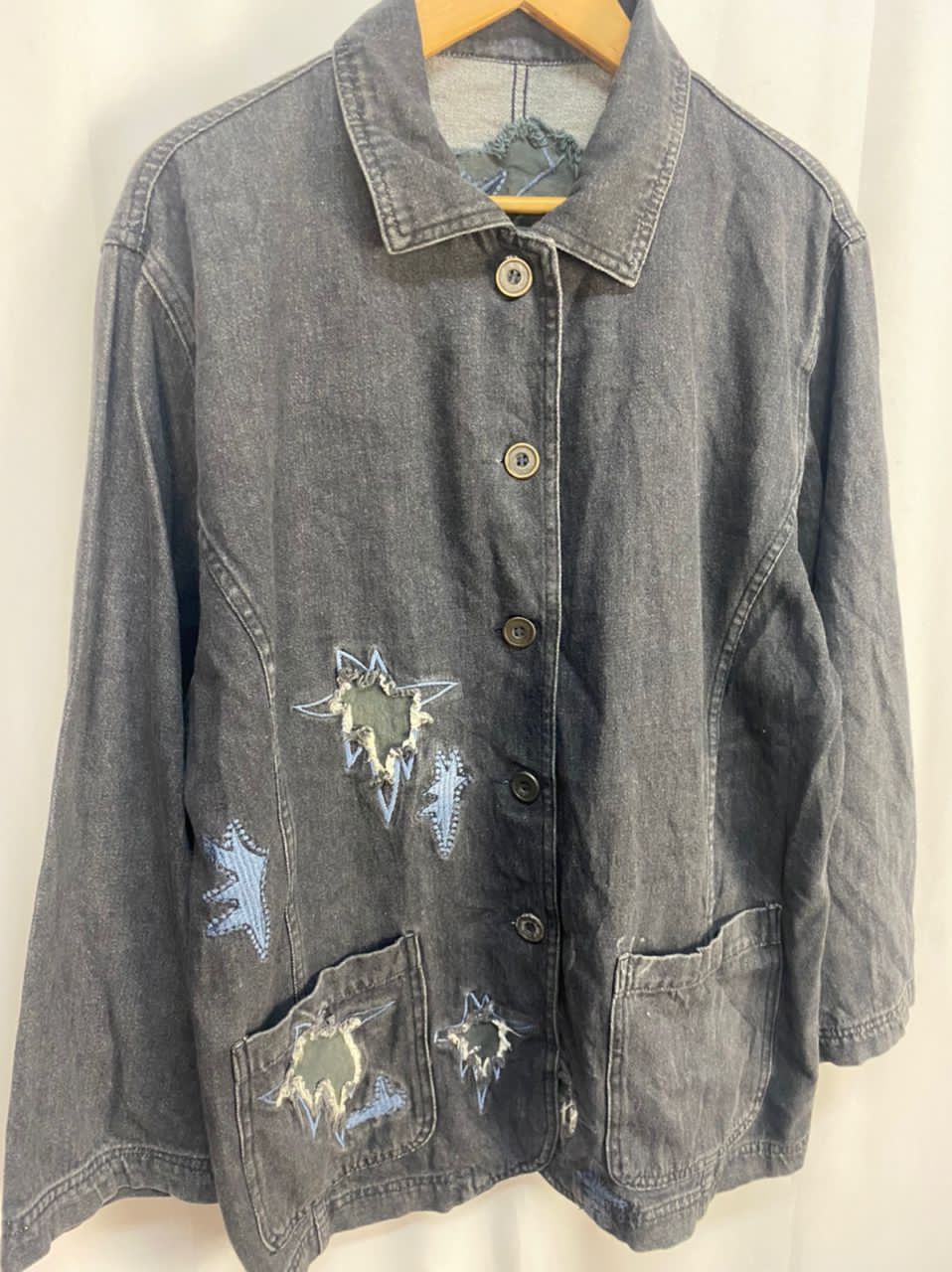 Other Onores button up distressed denim jacket Size M / US 6-8 / IT 42-44 - 4 Thumbnail