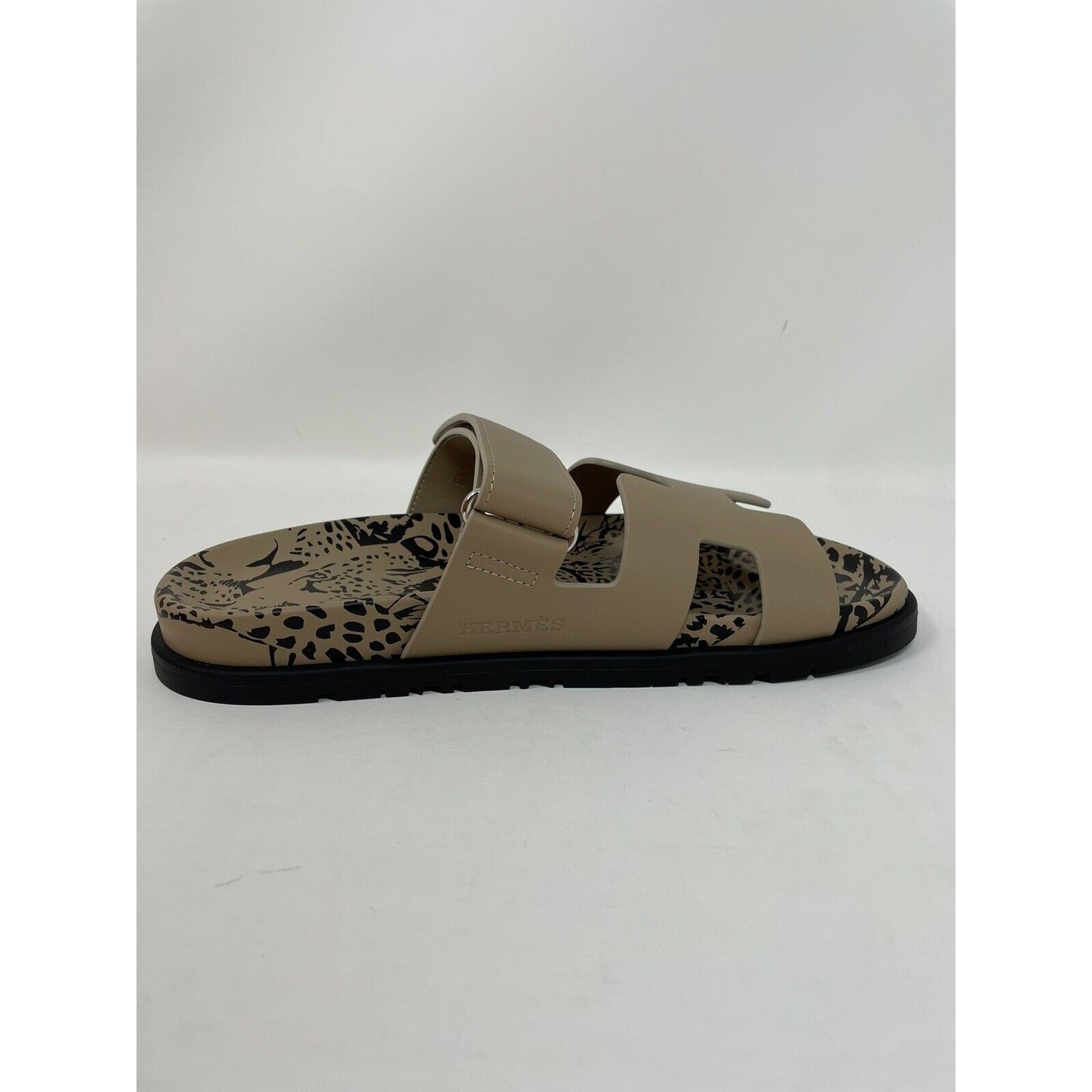 Hermes Heremes Chypre Smooth Calfskin Leopard Techno Sandal 38 NIB Size US 7 / IT 37 - 11 Thumbnail