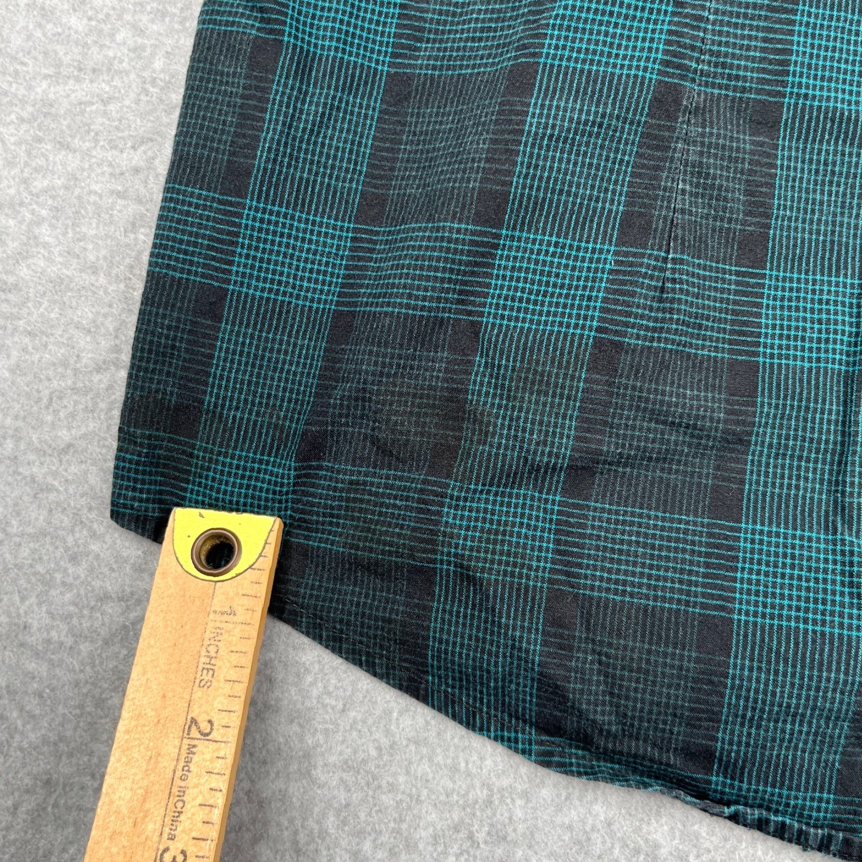 Express Express Shirt Large Green Plaid Casual Button Up Long Sleeve Mens Size US L / EU 52-54 / 3 - 7 Thumbnail