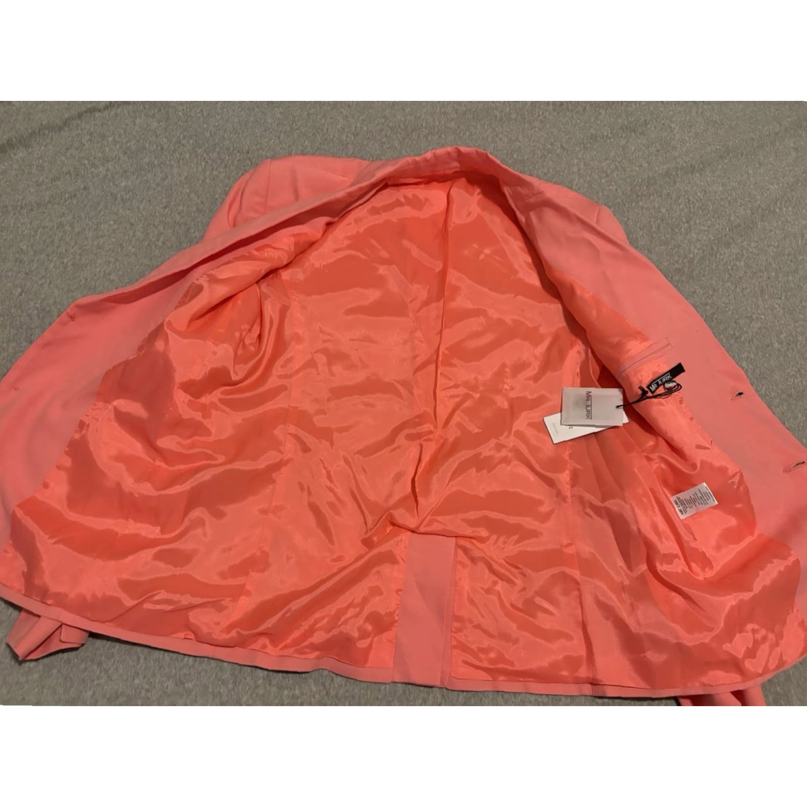 Mr Turk MR TURK Pink Kennedy Jacket Blazer Sport Coat Mens 40 NWT Solid 2 Button Pink Mens Blazer Jacket Sport Coat NWT 40 Size 40R - 2 Thumbnail