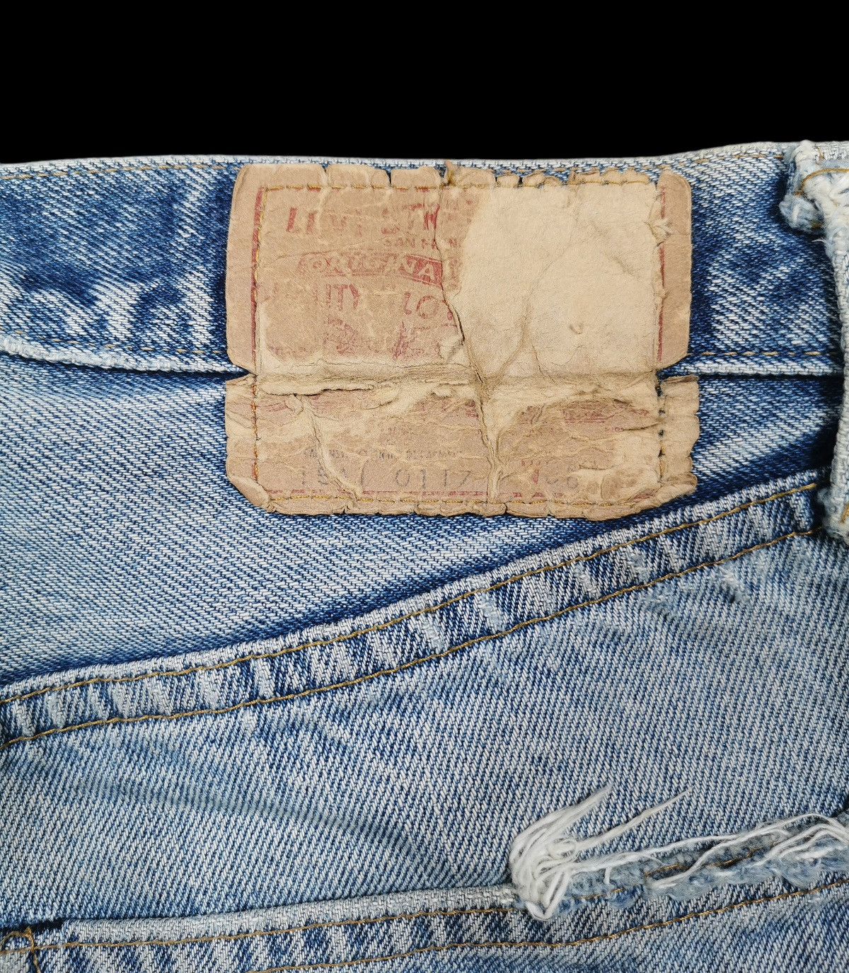 ERL × Levi's Vintage Levis Top Button 6 Style Collaboration “Levis x ERL Size 31" - 3 Thumbnail