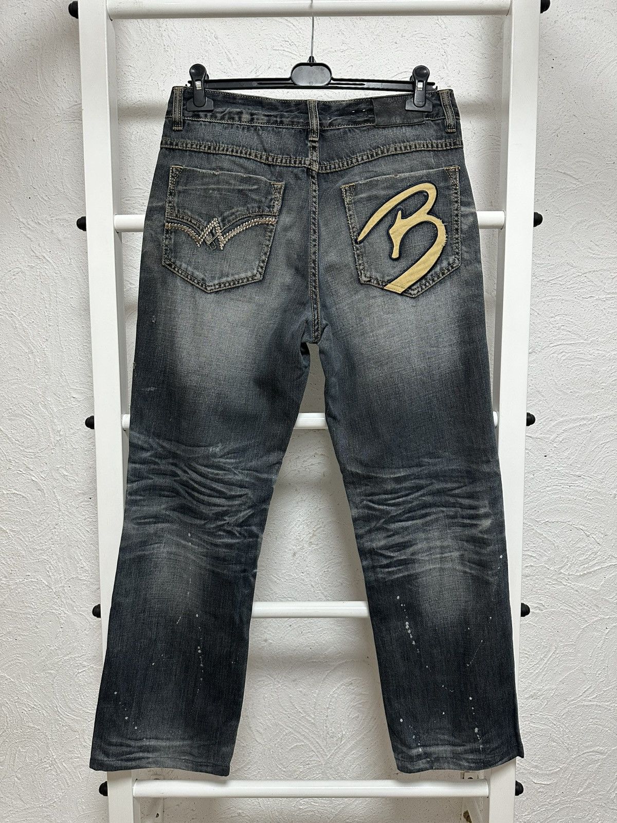 Japanese Brand Big Train Japan Osaka Avant Garde Jeans Y2K Size M 2000s Size US 32 / EU 48 - 5 Thumbnail