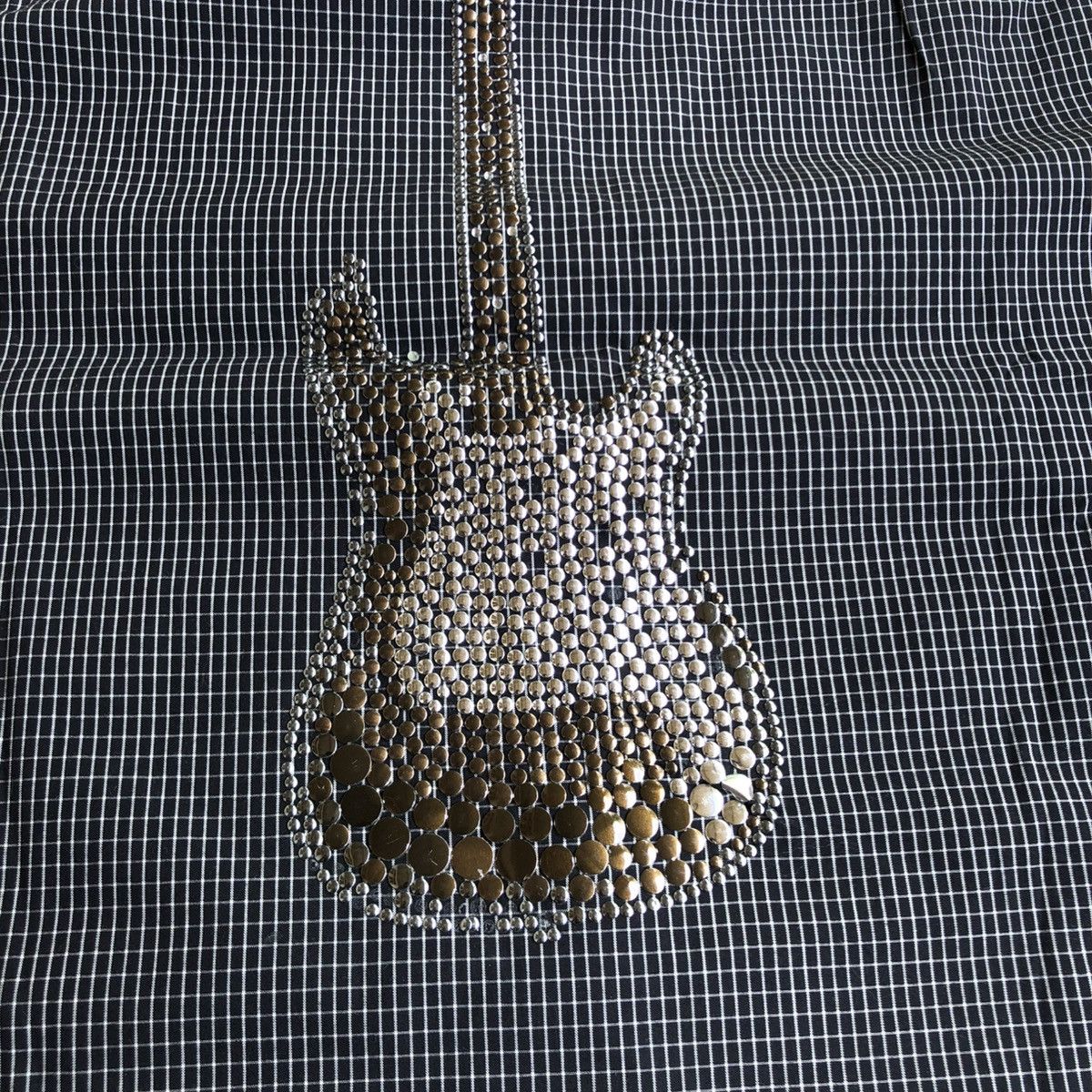 PPFM 2000s PPFM Protector Guitar Beaded Bling Shirt Short Slevee Size US M / EU 48-50 / 2 - 9 Thumbnail