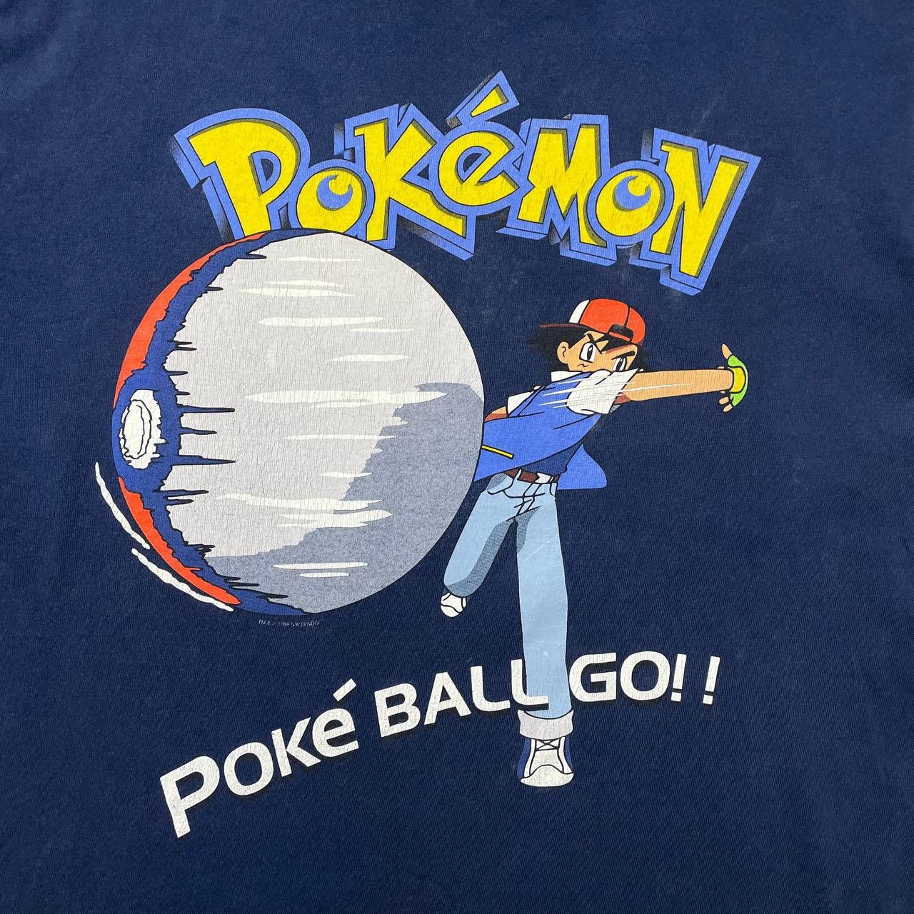 Cartoon Network × Pokemon × Vintage Vintage 1999 Pokemon Pole Ball Go T Shirt Blue Size Youth XL Size US XS / EU 42 / 0 - 3 Thumbnail