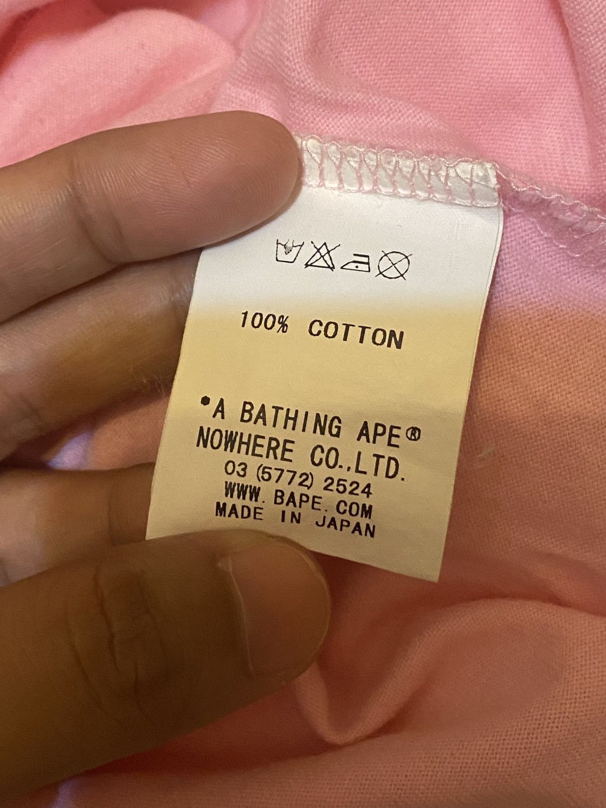 Bape Vintage Bape Pink Tshirt Short Sleve Size US M / EU 48-50 / 2 - 6 Thumbnail