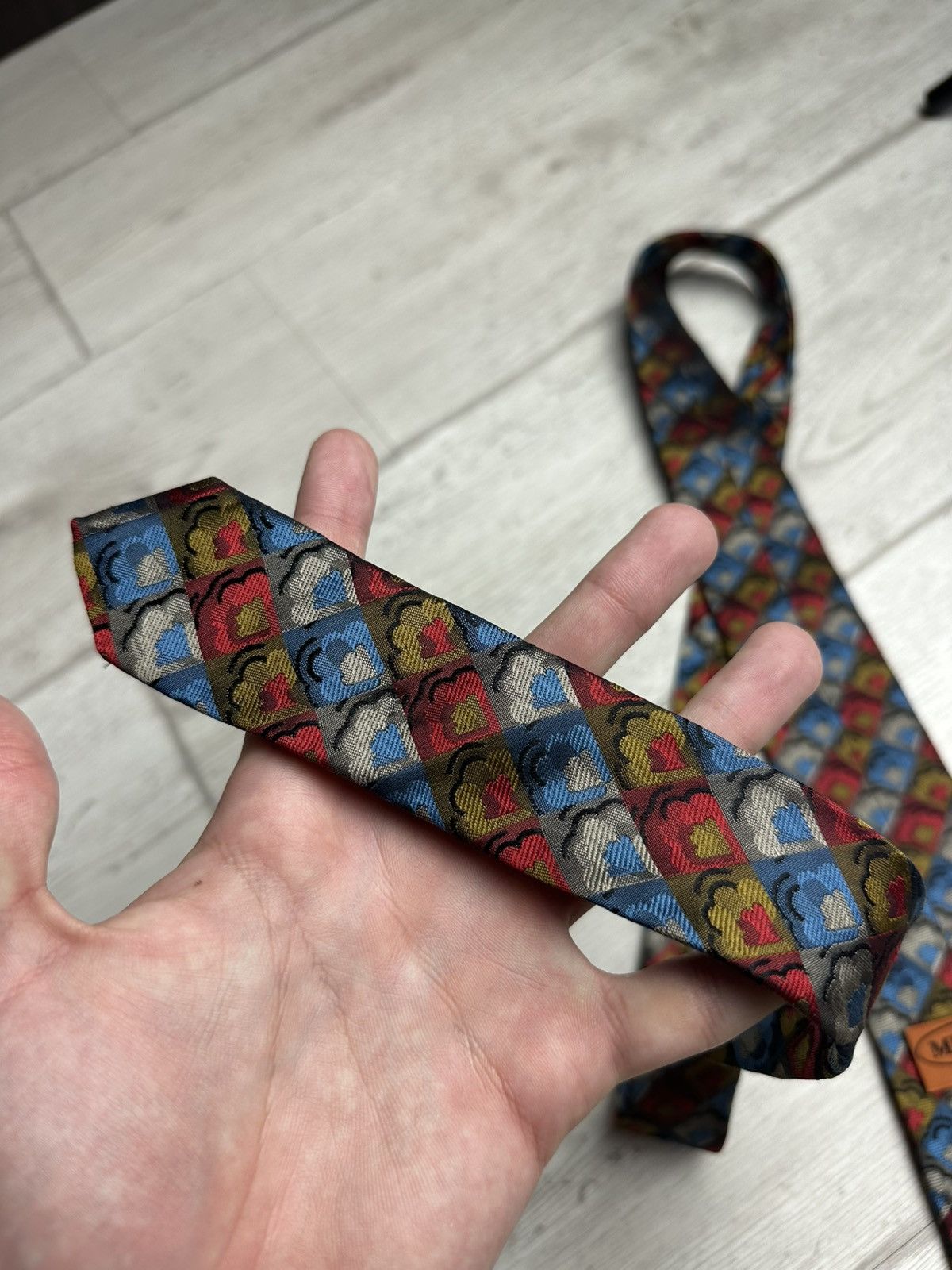 Missoni Missoni Tie Abstract 100% Silk Made in Italy Size ONE SIZE - 4 Thumbnail