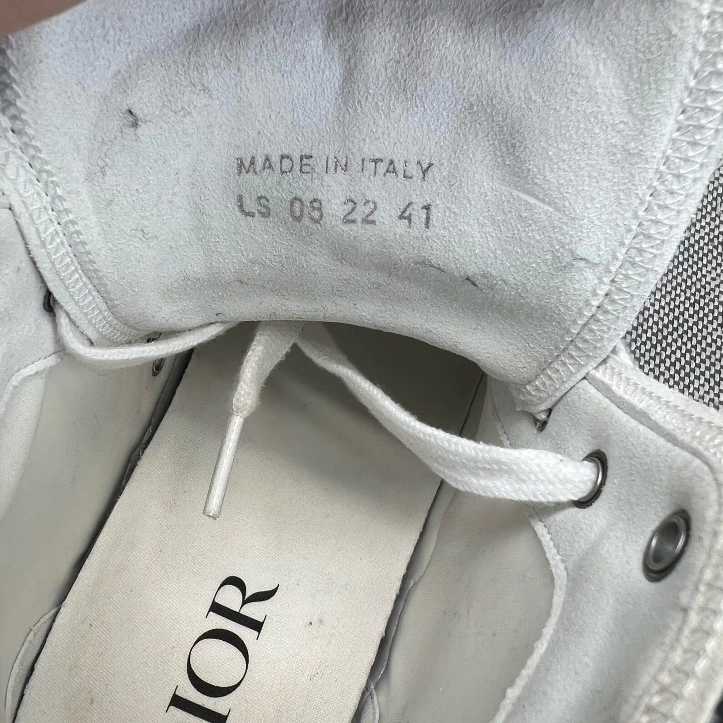 Dior Dior B23 White Gray All Over Print Sneakers 41 Size US 8 / EU 41 - 8 Thumbnail