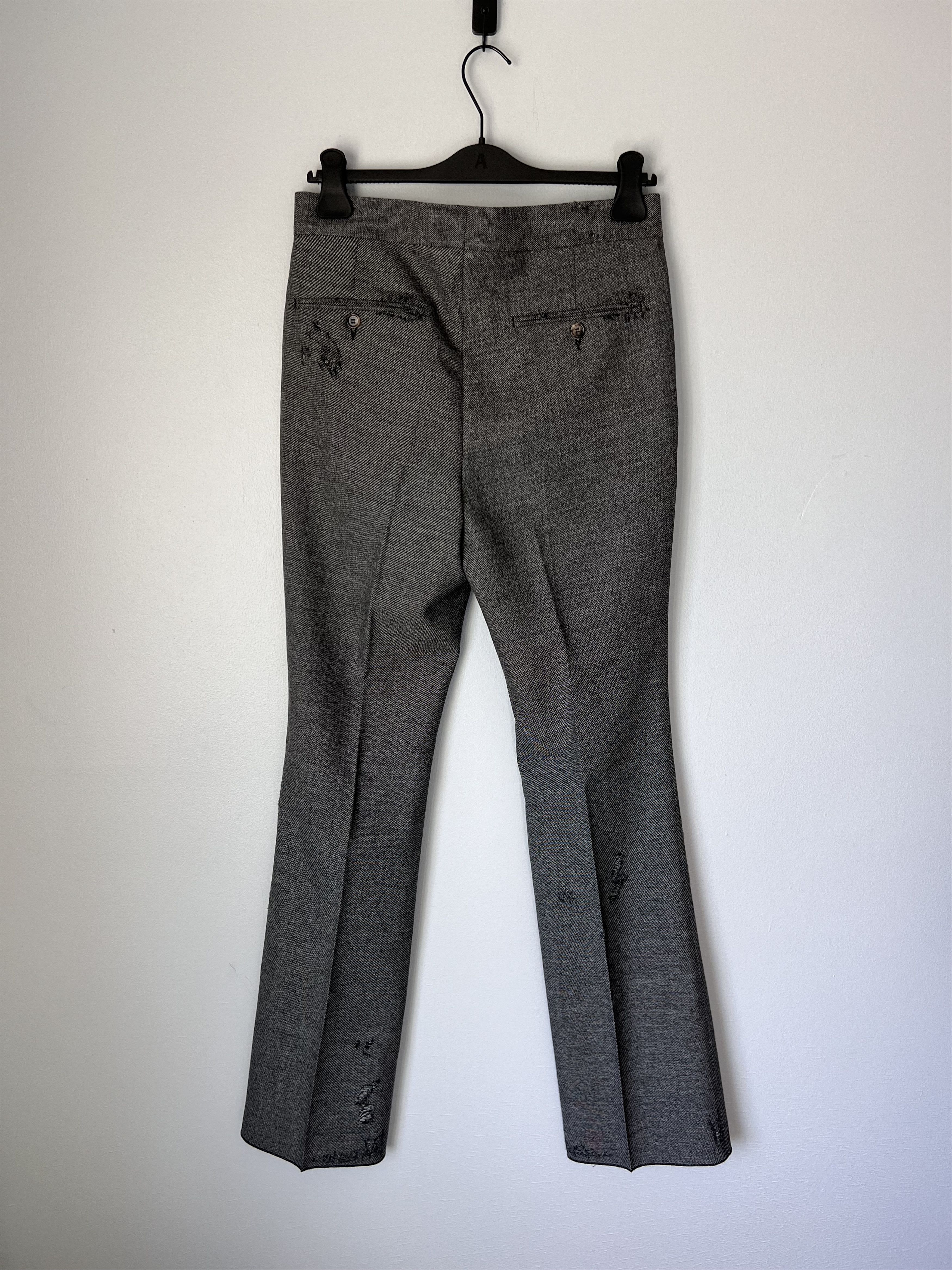 Marni Marni Distressed Wool Pants in Grey Size US 30 / EU 46 - 5 Thumbnail
