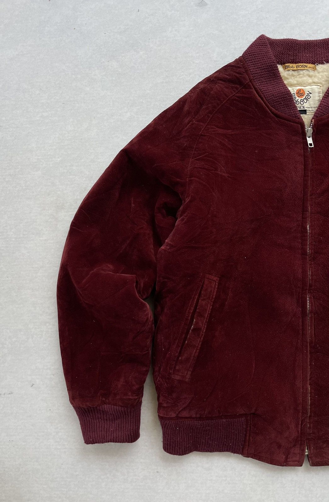 Lee 🔥Vintage 90s Lee Bill Born Velvet Bomber Jacket Size US M / EU 48-50 / 2 - 5 Thumbnail