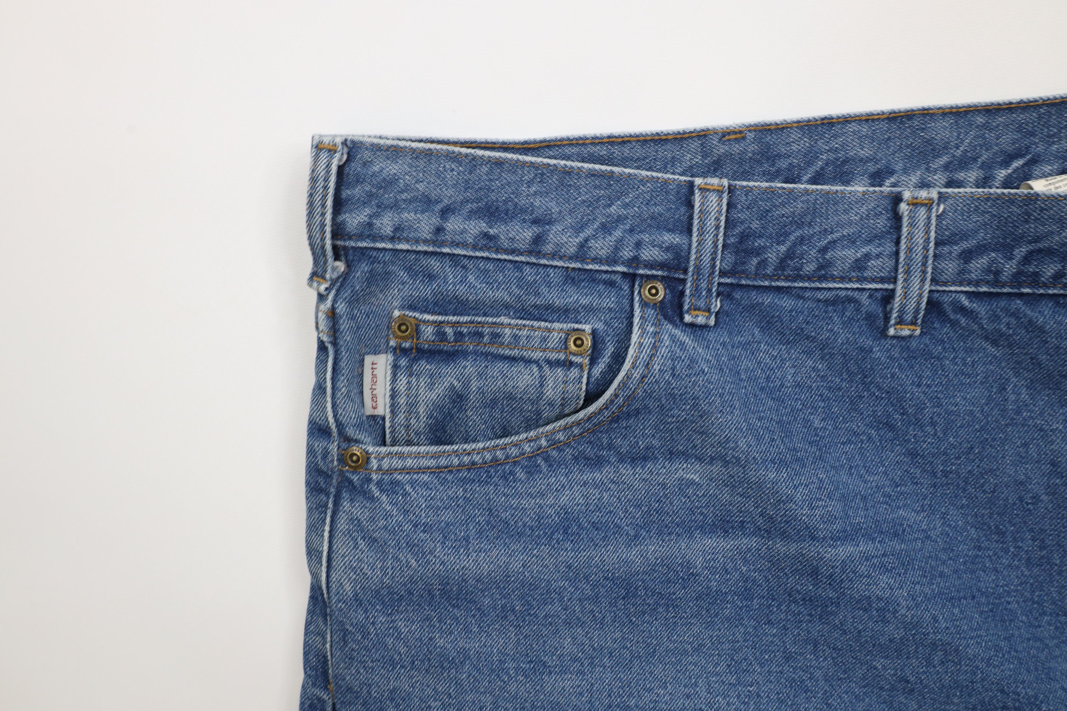 Carhartt × Vintage Vintage Y2K Carhartt Spell Relaxed Fit Wide Leg Jeans Blue Size US 44 / EU 60 - 9 Thumbnail