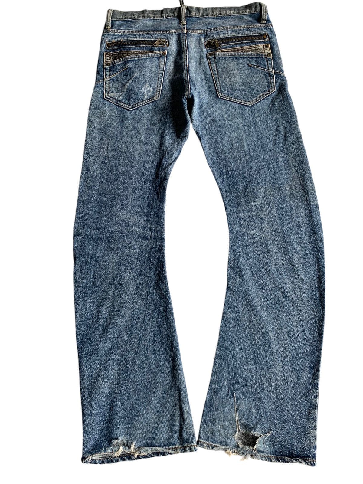 PPFM BreathMint Brthbeath Japanese Punk style Distressed Denim🎌☠️ Size US 34 / EU 50 - 3 Thumbnail