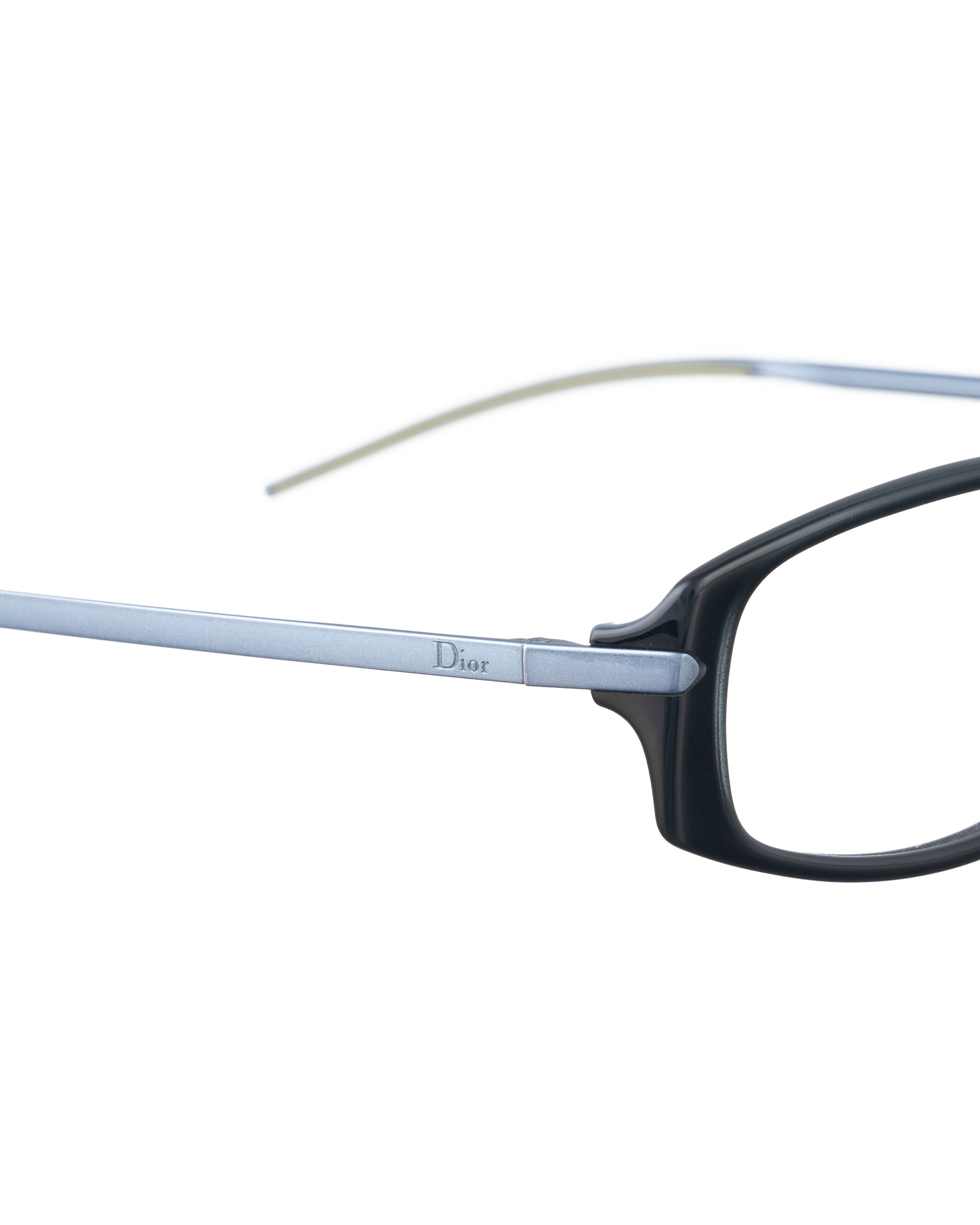 Dior Dior 00s Black & Baby Blue Glasses with Thin Temples Size ONE SIZE - 1 Thumbnail