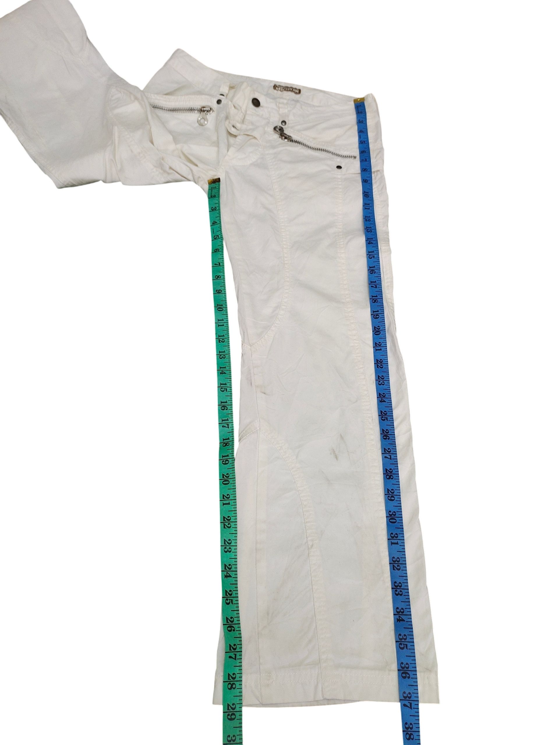Absolut Joy Absolut Joy Einstein Asymmetric Cut White Zipper Pants Size US 30 / EU 46 - 16 Thumbnail