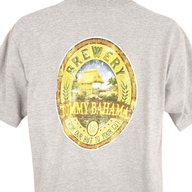 Tommy Bahama Tommy Bahama T Shirt Mens Size Medium Gray Brewery Paradise In Every Keg Beer | Short Sleeve Crew Neck Cotton Vintage: No Men MMS Size US M / EU 48-50 / 2 - 2 Thumbnail