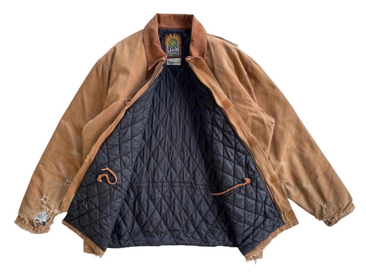Vintage DISTRESSED❗️1990s Thrashed Workwear Jacket Size US XL / EU 56 / 4 - 9 Thumbnail