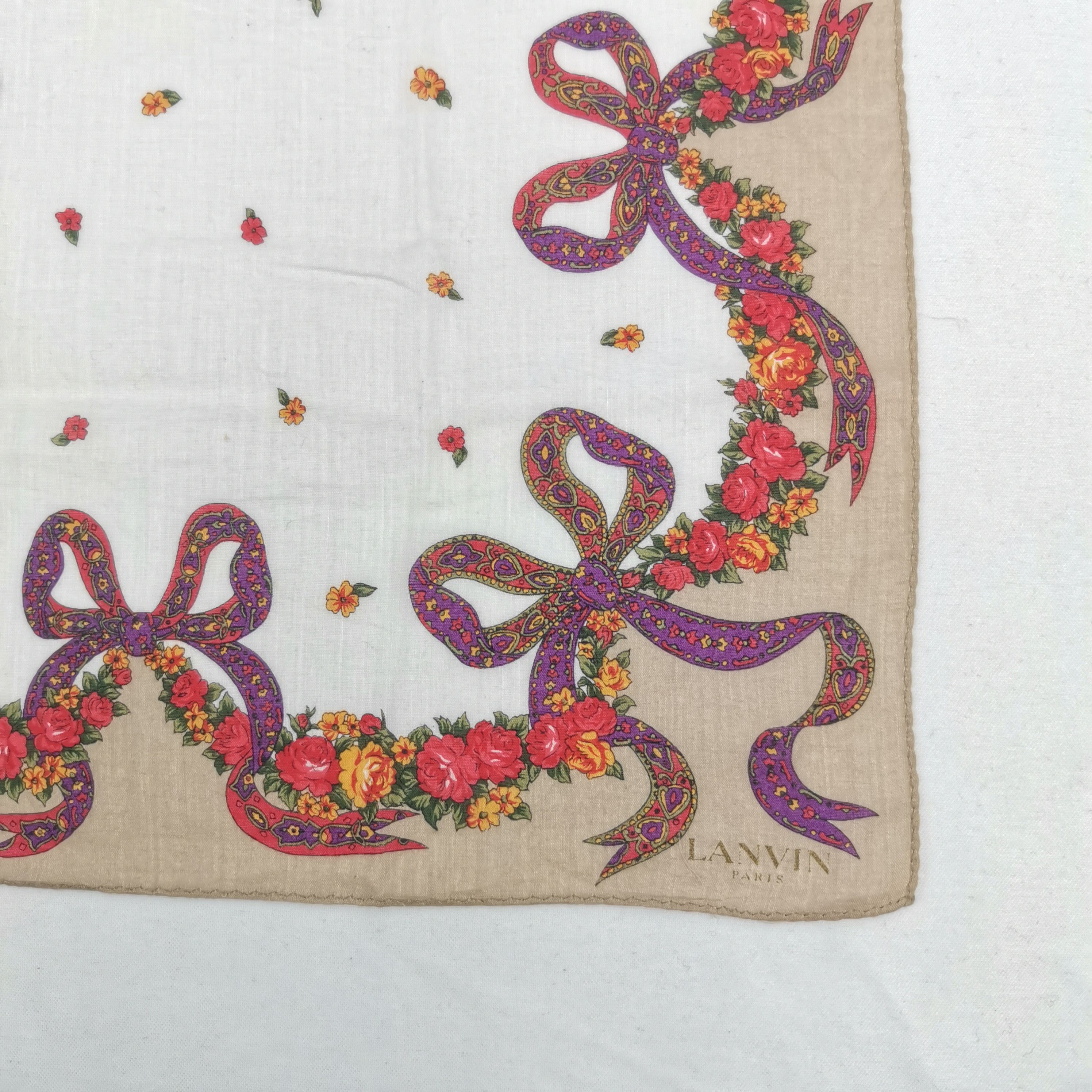 Lanvin Vintage Lanvin Handkerchief Neckerchief Bandana Size ONE SIZE - 3 Thumbnail