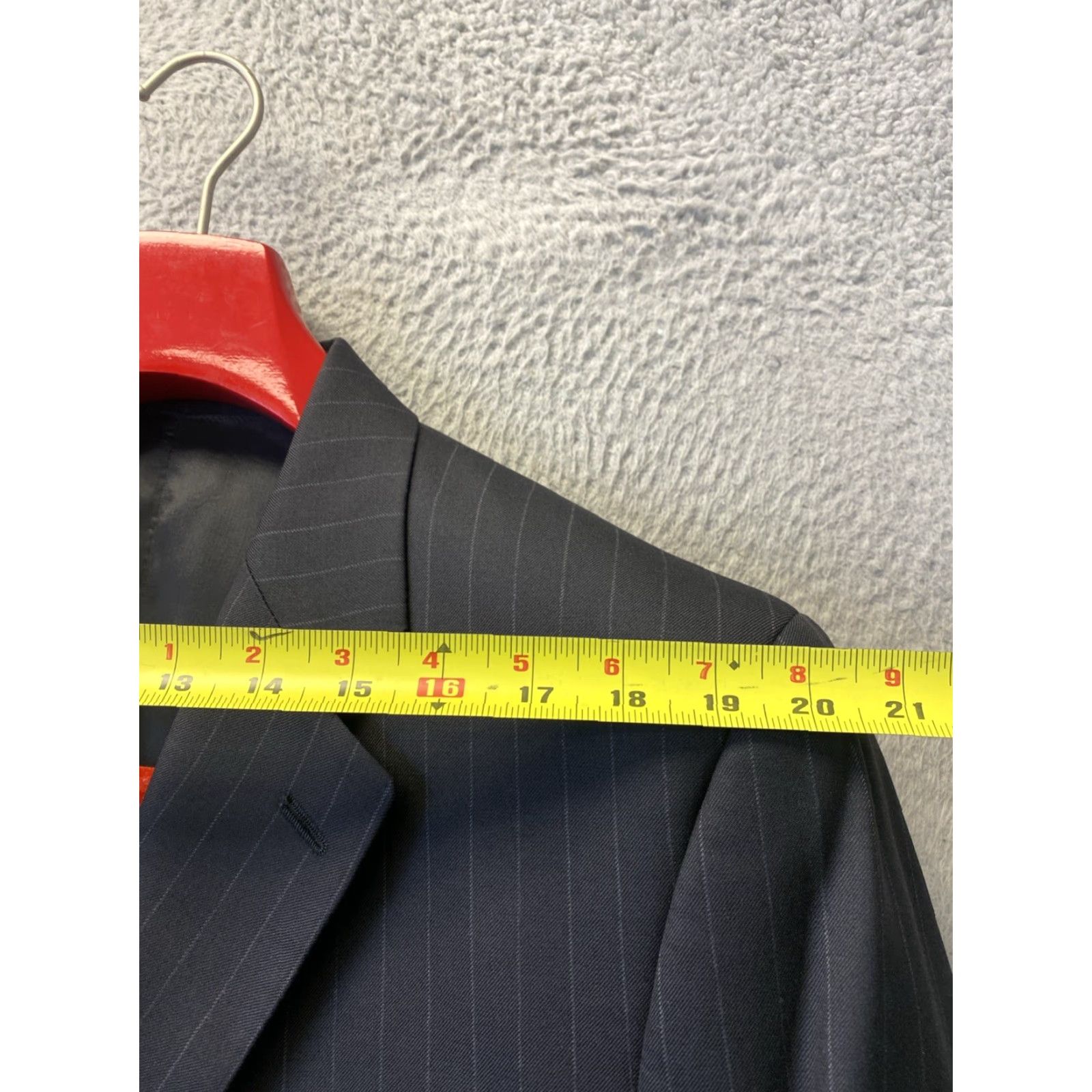 Ralph Lauren VINTAGE Polo Ralph Lauren 3 Piece Suit Men 42S Black Wool Pinstripe 3-Piece Canada Size US XL / EU 56 / 4 - 6 Thumbnail