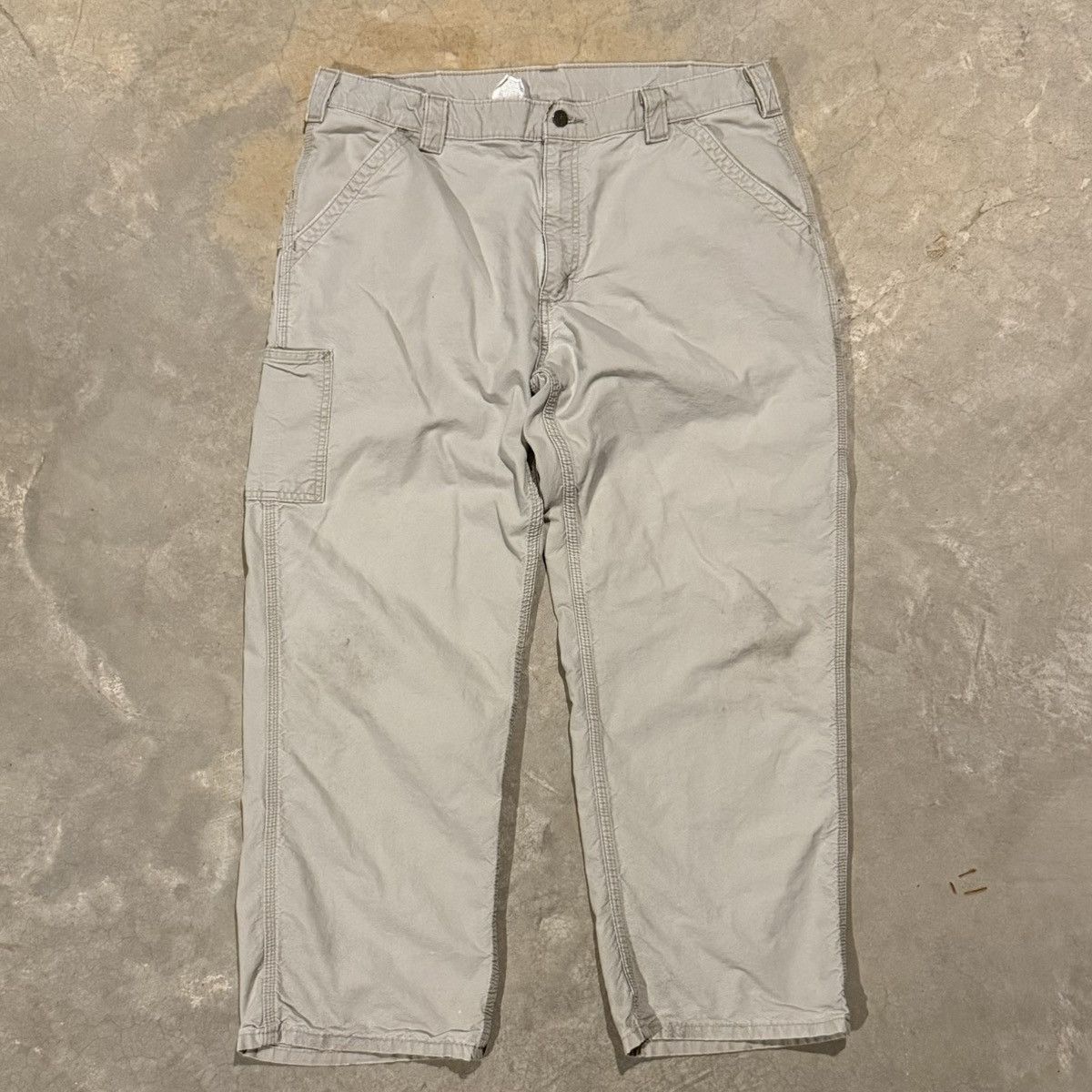 Carhartt 2000s Carhartt Faded Distressed Carpenter Jeans ERD Grunge Size US 38 / EU 54 - 5 Thumbnail