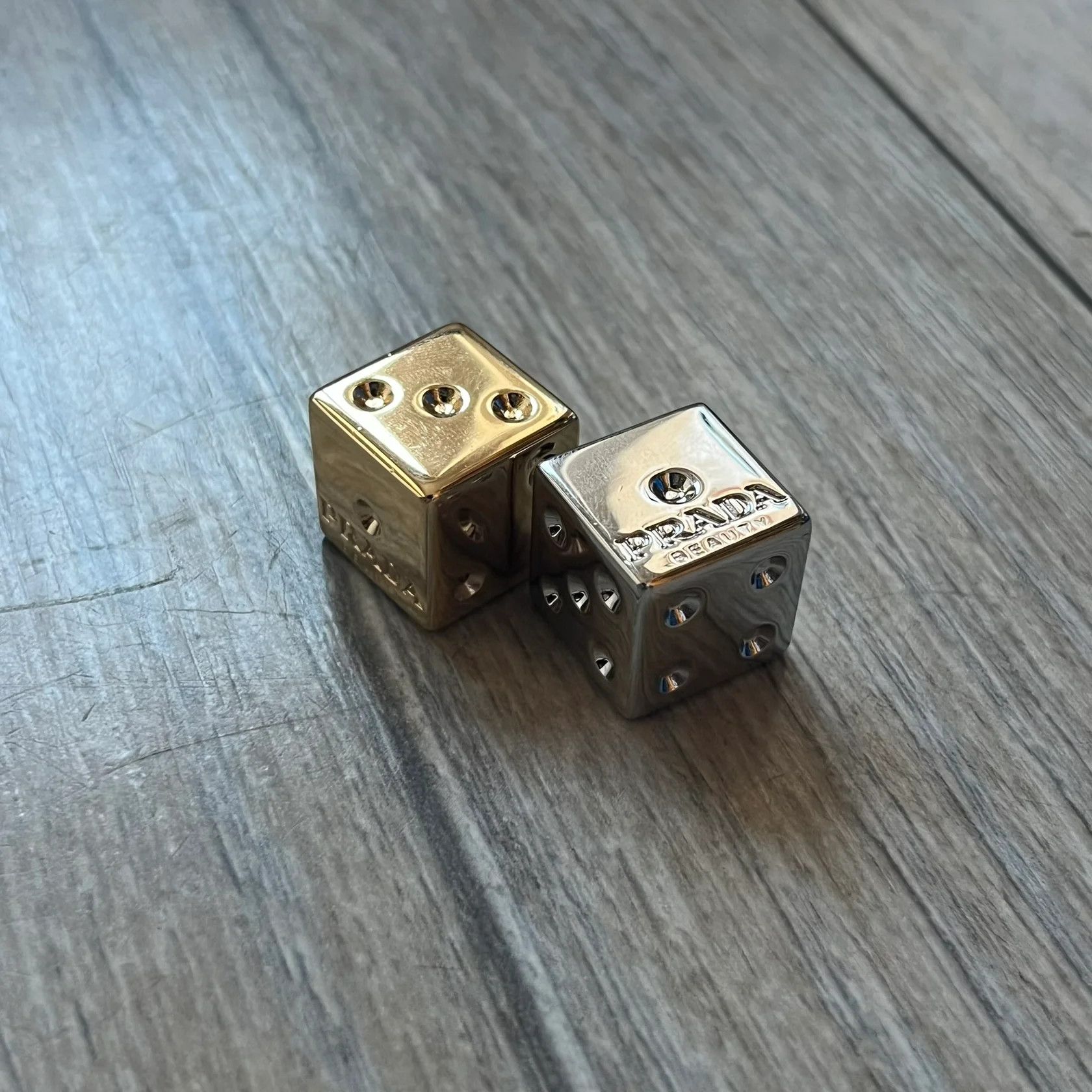 Prada Prada Gold and Silver Dice Set Size ONE SIZE - 4 Thumbnail