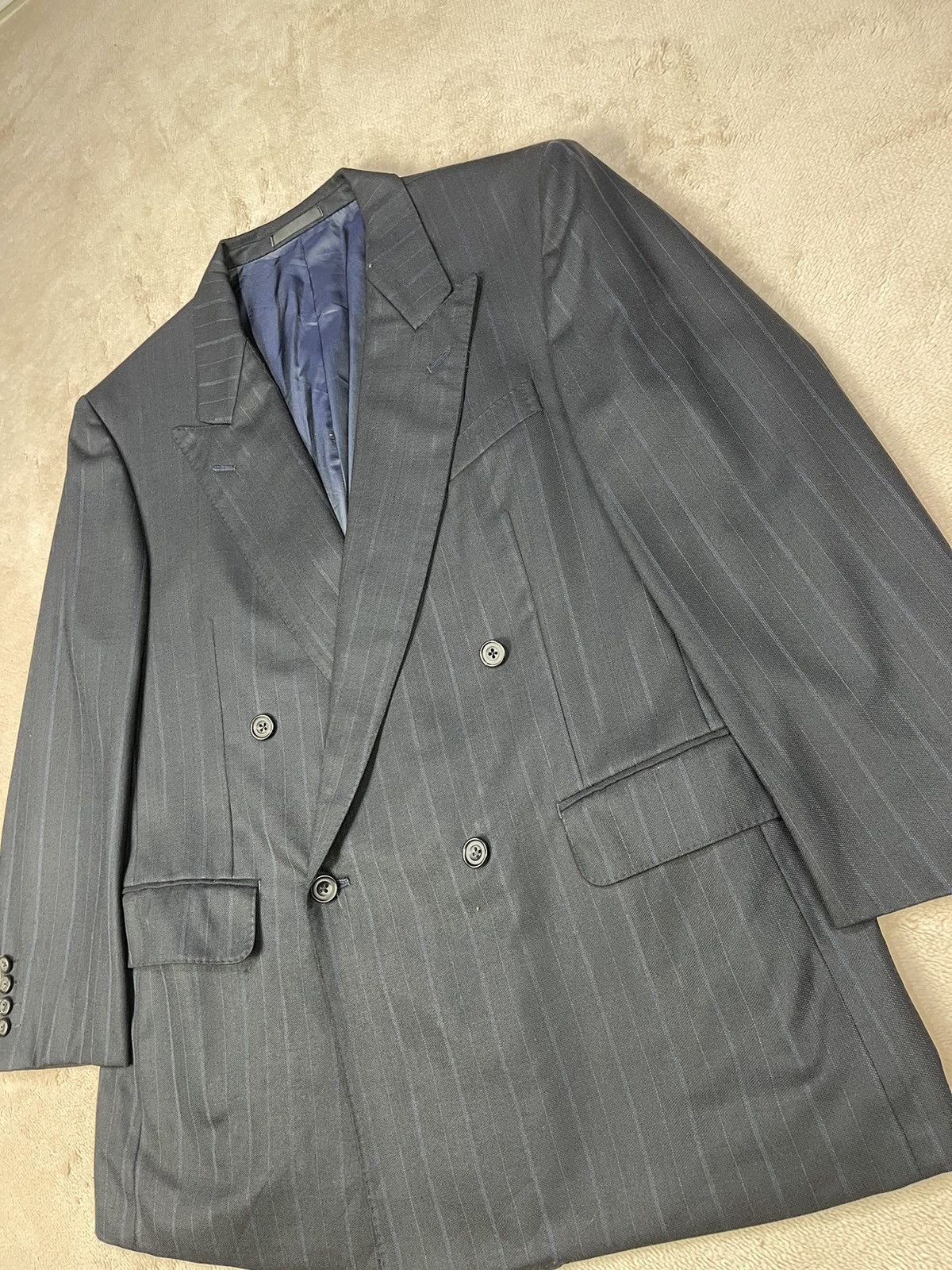 Burberry BURBERRY PURE TASMANIA WOOL DOUBLE BREASTED Size 44R - 2 Thumbnail