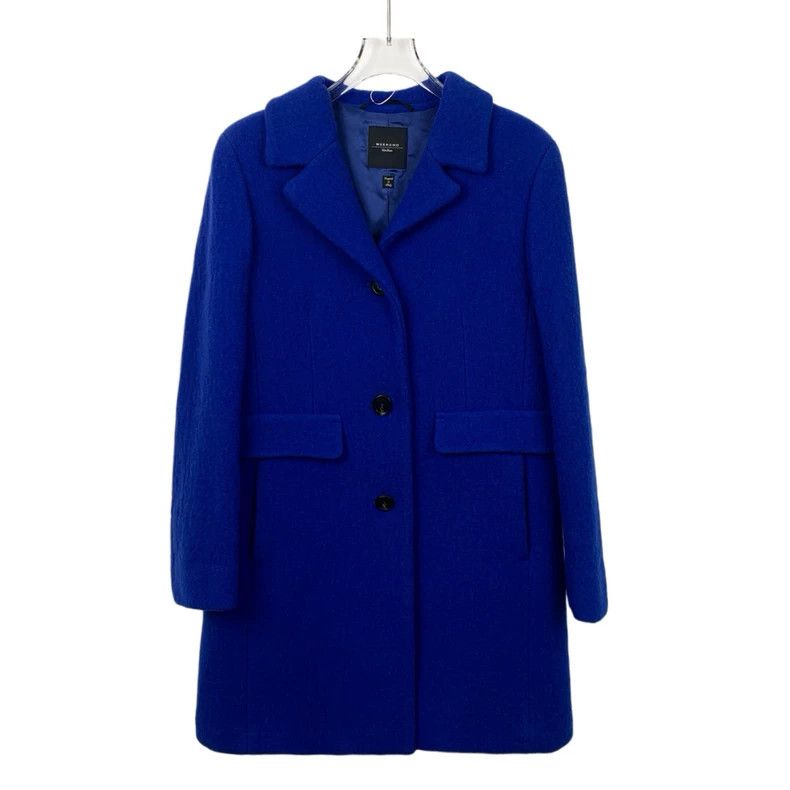 Max Mara Max Mara Dark blue wool lapel single breasted coat Size XS / US 0-2 / IT 36-38 - 1 Thumbnail
