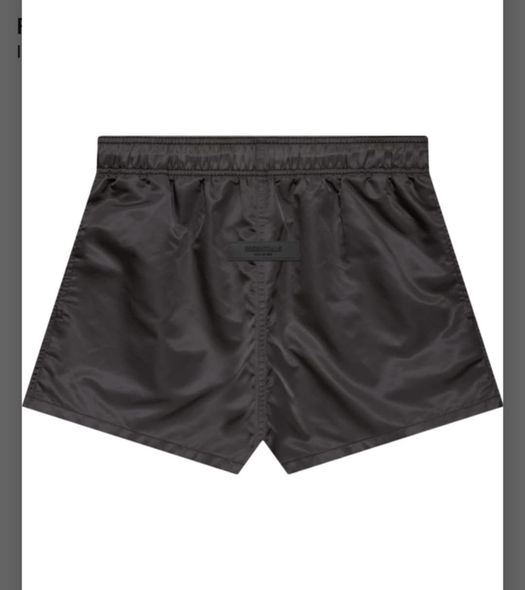 Fear of God Sz XL Fear of God Essentials Running Short IRON SS22 Size US 38 / EU 54 - 1 Thumbnail