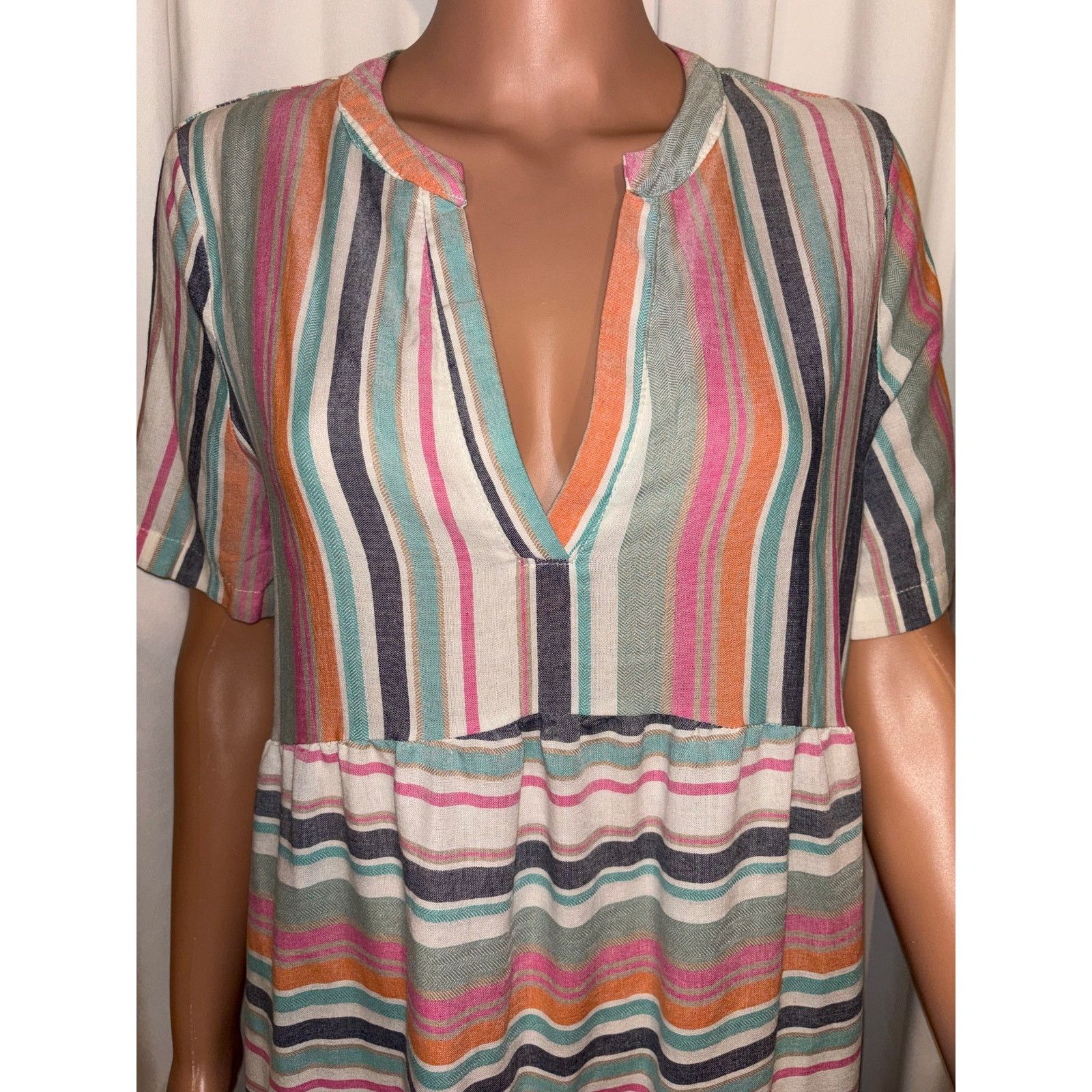 Shein SHEIN Multi-Color Midi Dress Size Large Size L / US 10 / IT 46 - 4 Thumbnail