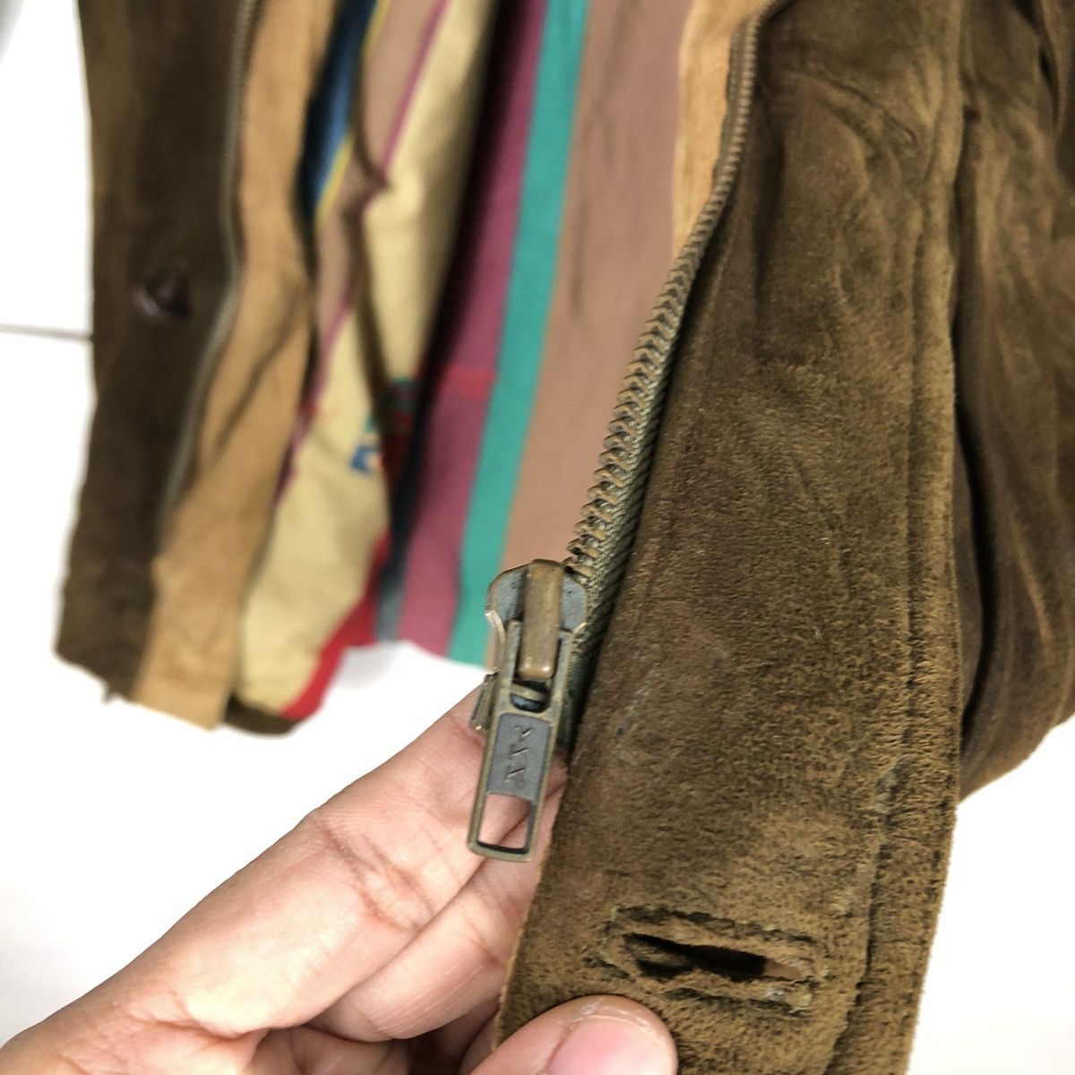 Japanese Brand 🔥Vintage Leather Jacket Rare Papas Issey Miyake Japan Size US M / EU 48-50 / 2 - 15 Thumbnail