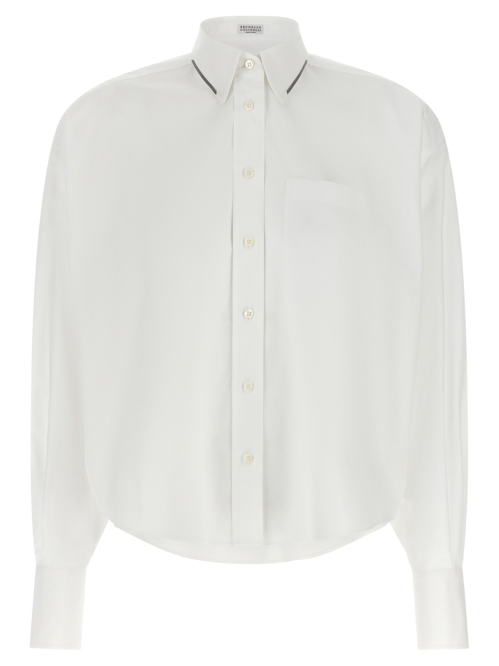 Brunello Cucinelli 'Shiny Trim' Shirt Size XS / US 0-2 / IT 36-38 - 1 Thumbnail