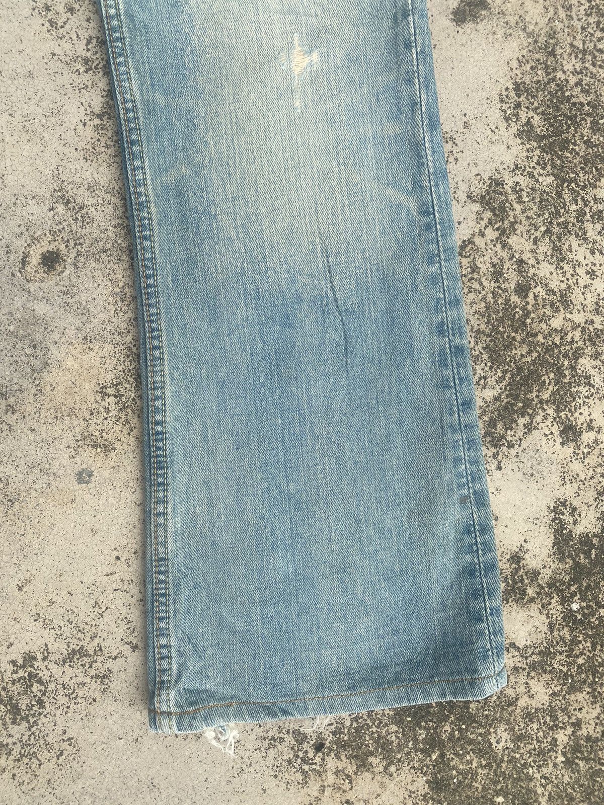 Japanese Brand Flare Jeans Denim Craft Faded Distressed Bootcut Size US 32 / EU 48 - 5 Thumbnail