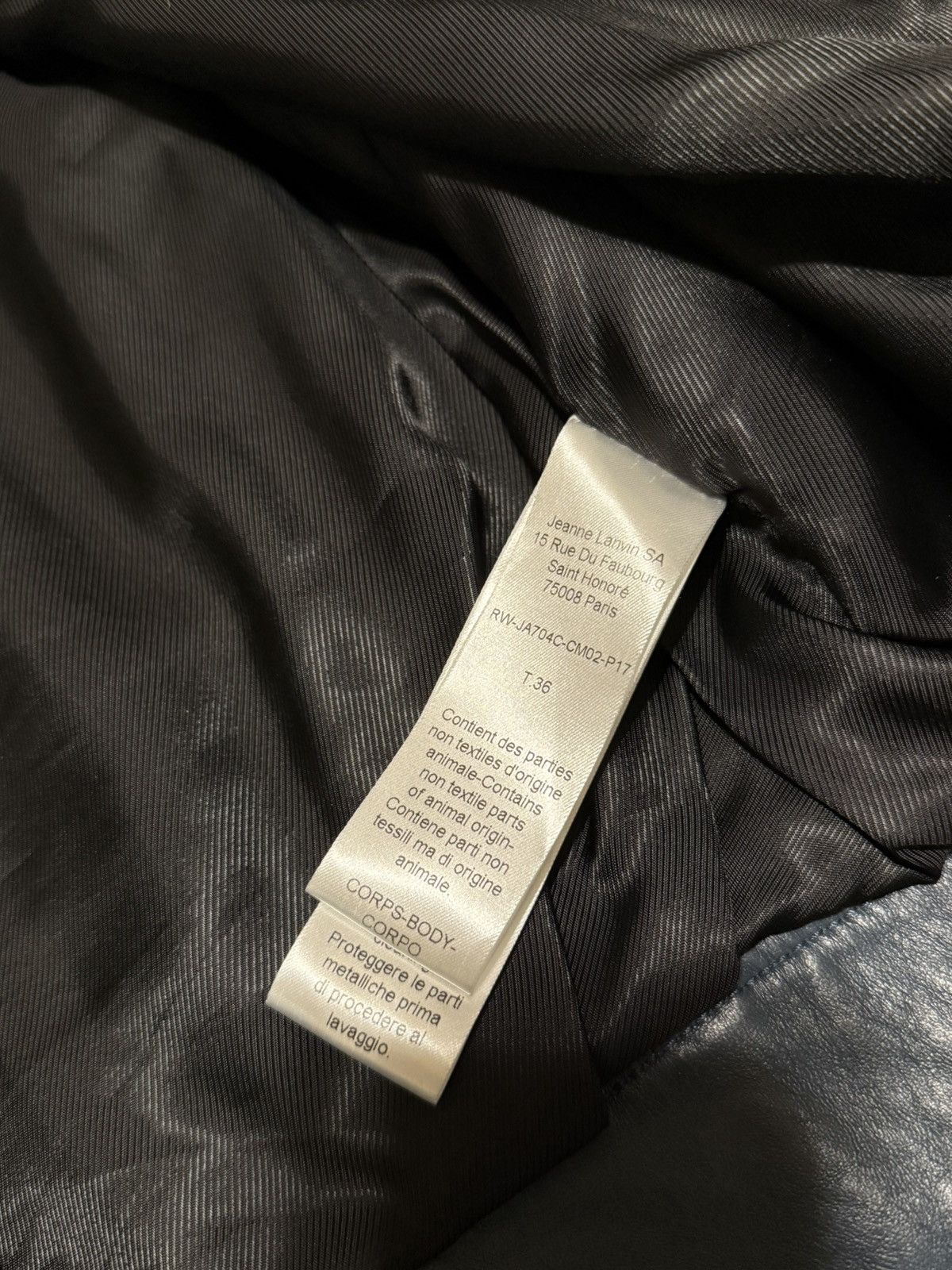 Lanvin Lanvin Leather Jacket Size XS / US 0-2 / IT 36-38 - 5 Thumbnail