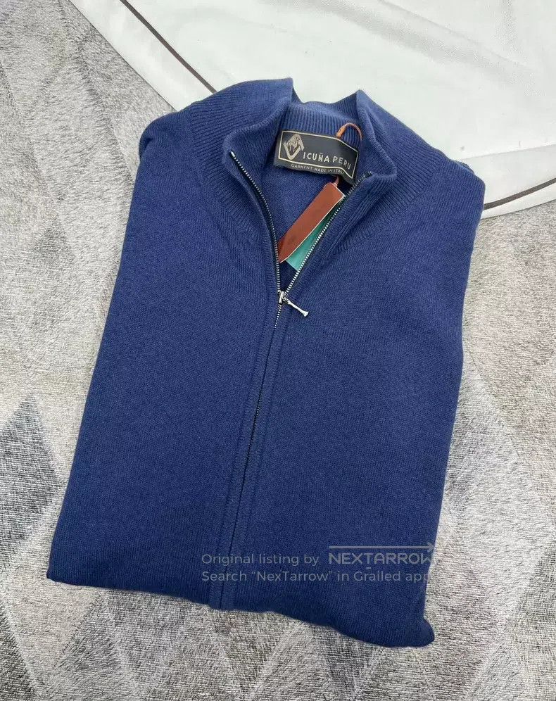 LORO PIANA Vicuna Alpaca Knit Jacket