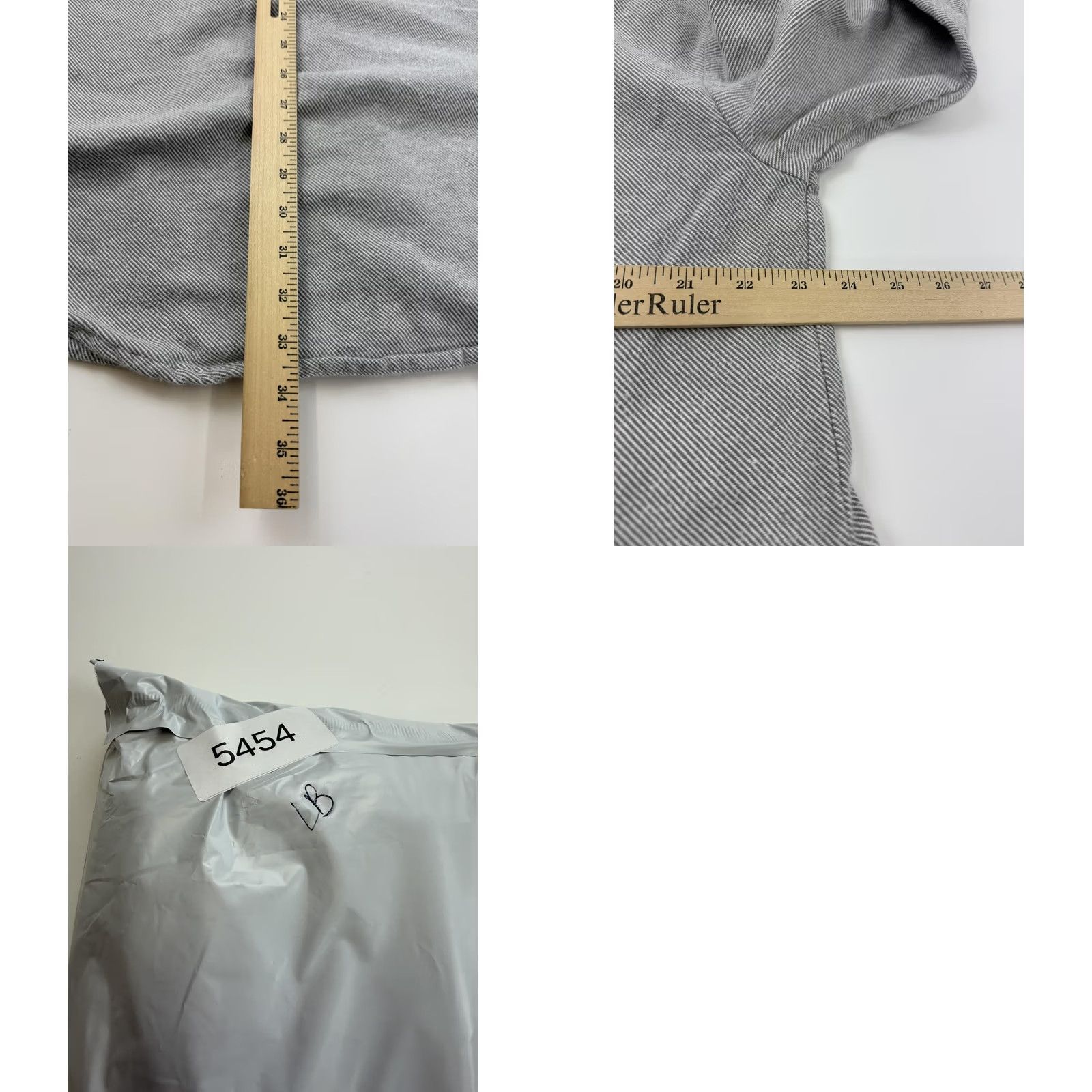 Vintage Lane Bryant Shirt Dress Womens 14/16 Gray Striped Long Sleeve Button Front Twill Size XL / US 12-14 / IT 48-50 - 8 Thumbnail