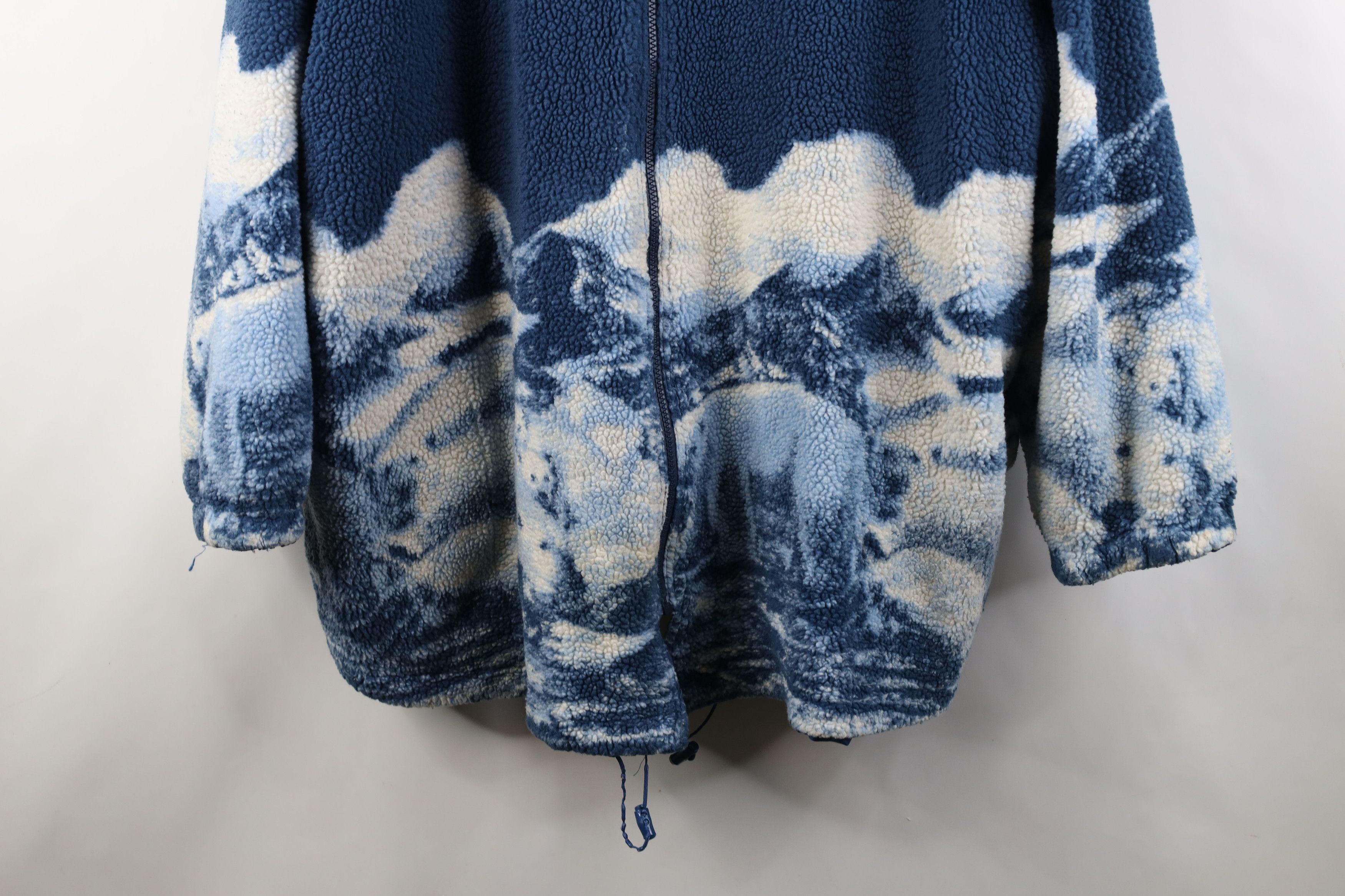 Vintage Vintage 90s Streetwear Reversible Polar Bear Fleece Jacket Size 4XL / US 24-26 - 3 Thumbnail