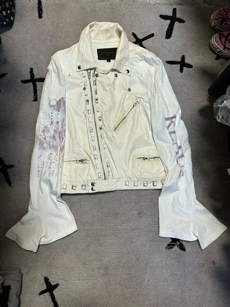 Undercover Rare Undercover White Leather Jacket XL. Size US XL / EU 56 / 4 - 1 Thumbnail
