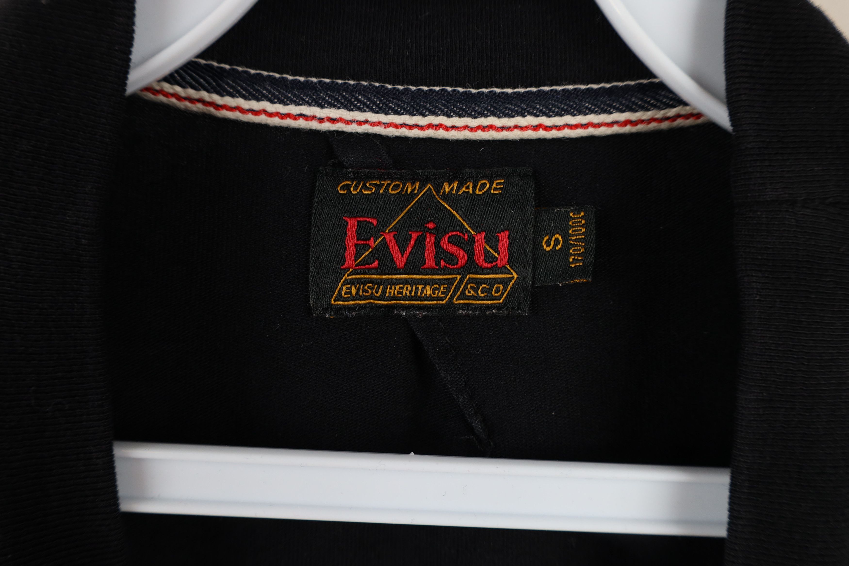 Evisu × Vintage Vintage 90s Evisu Jeans Deity of Denim Short Sleeve T-Shirt Size US S / EU 44-46 / 1 - 5 Thumbnail